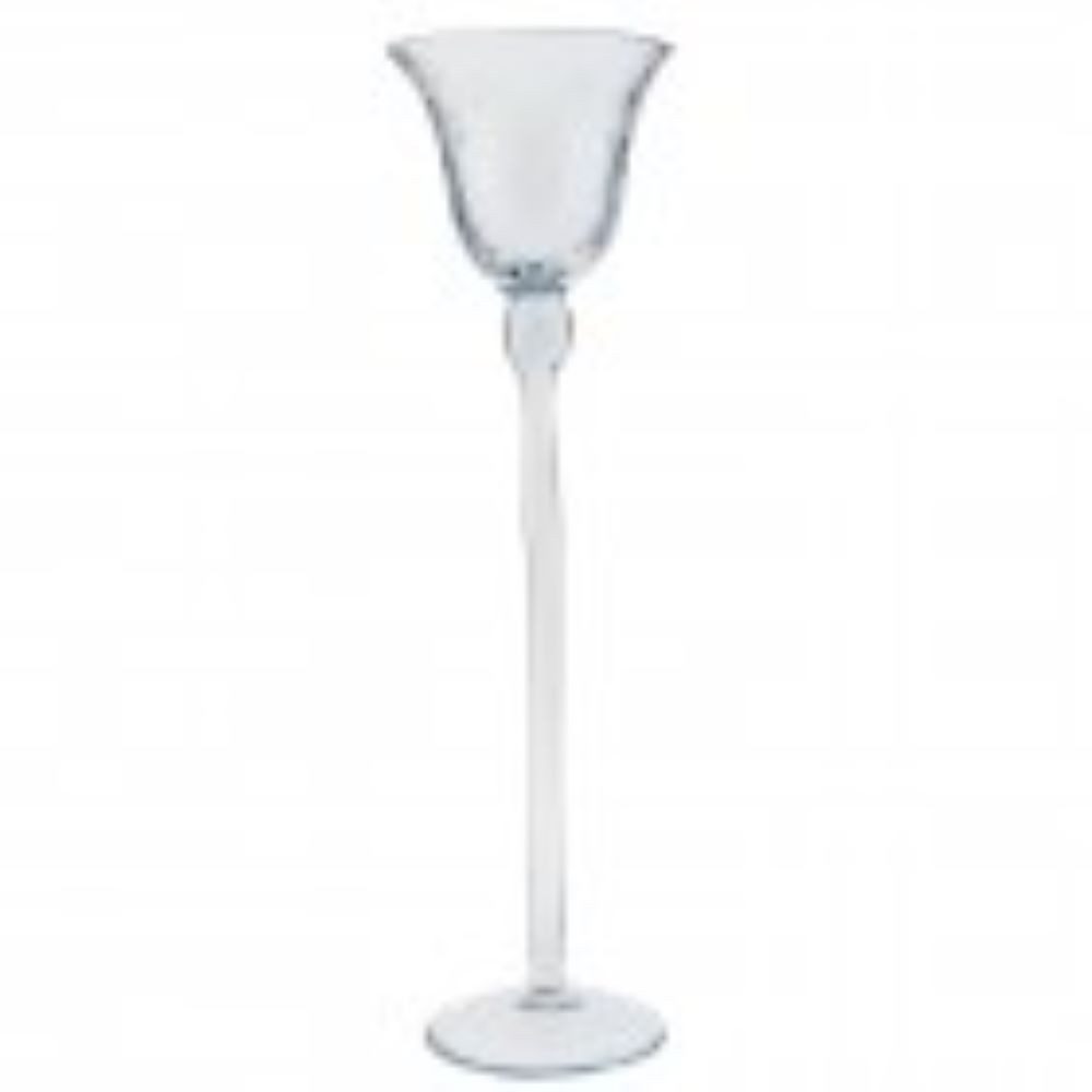 Clayre & Eef Teelichthalter Teelichthalter Deko Glas Klein Schmal 35 cm, Extra Schmal