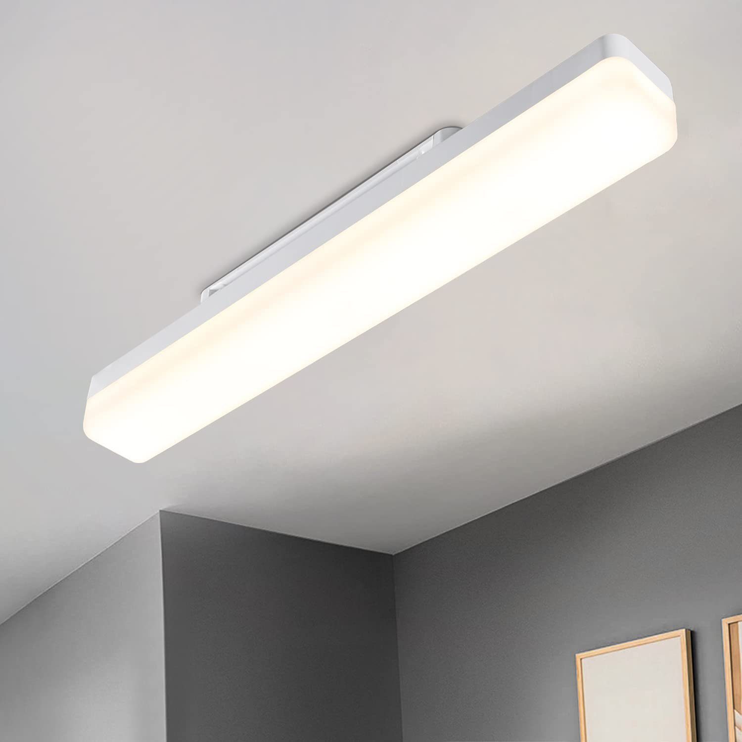 Nettlife LED Deckenleuchte Wohnzimmer Weiß Tageslichtlampe günstig online kaufen