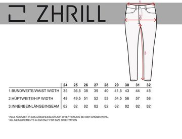 Zhrill Skinny-fit-Jeans Skinny Jeans KELA Blue (0-tlg) angenehmer Sitzkomfort