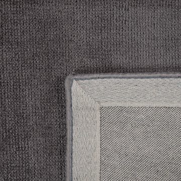 Teppich Wohnzimmer Teppich Kurzflor Modernes Unifarbenes Design Handgewebt, TT Home, Läufer, Höhe: 11 mm