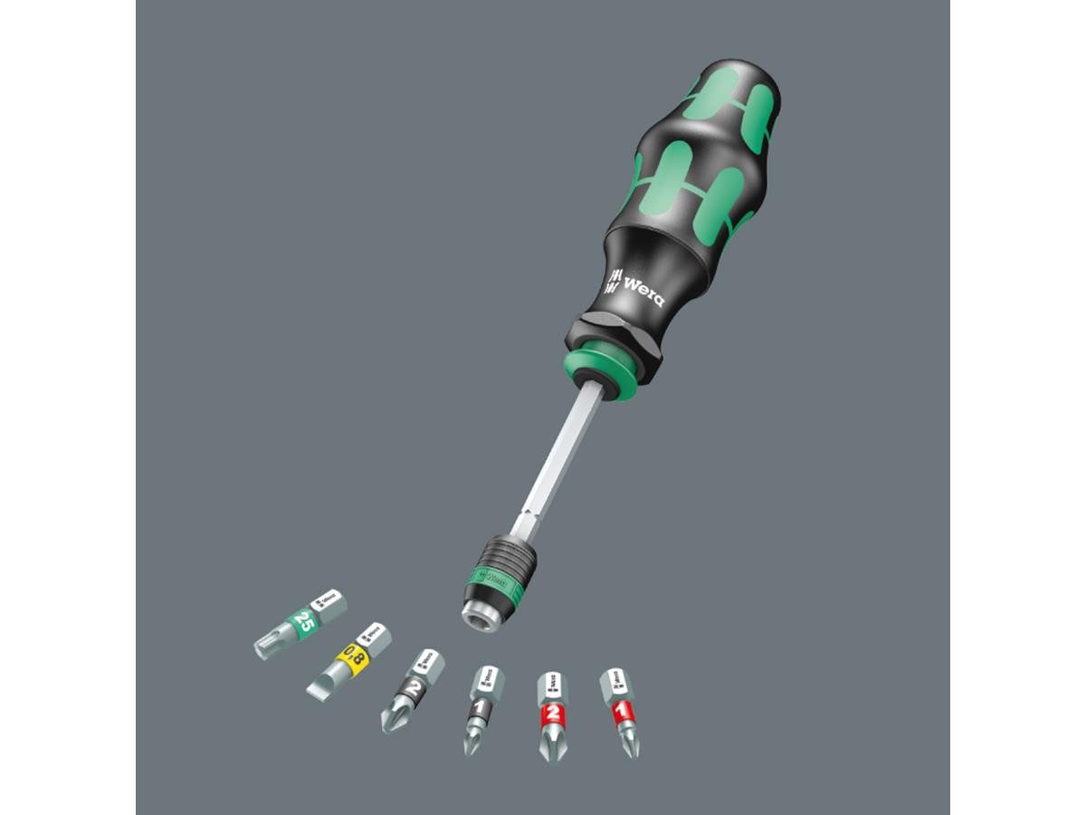 Wera Bit-Schraubendreher 20 Tool Finder 1, (Set, 7 St), im Griff versenkbare Bajonettklinge, in robuster Tasche – Bild 5 von 5