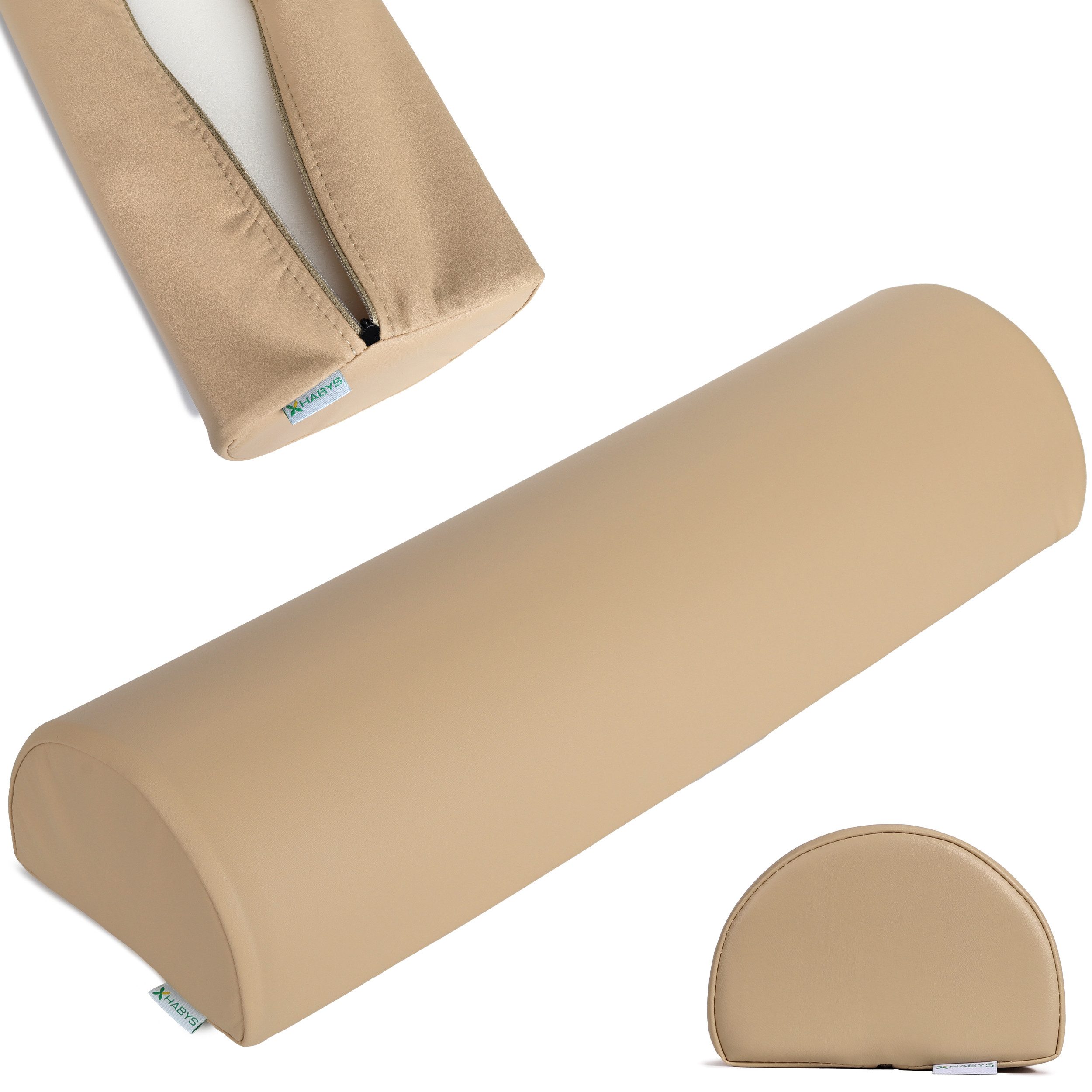 Habys Massageliege Halbrolle für Massage 60x18x12 Polsterung Soft Touch