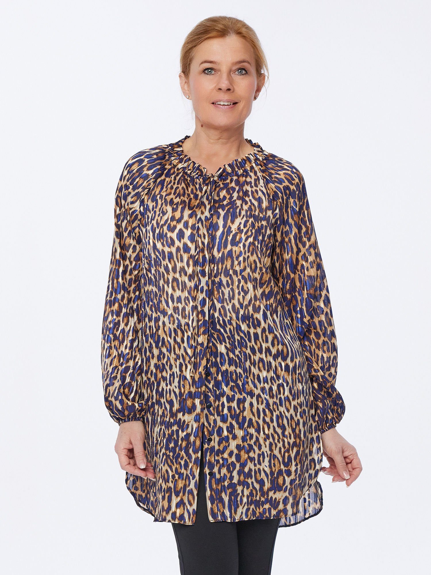 Longbluse Tunika figurumspielend