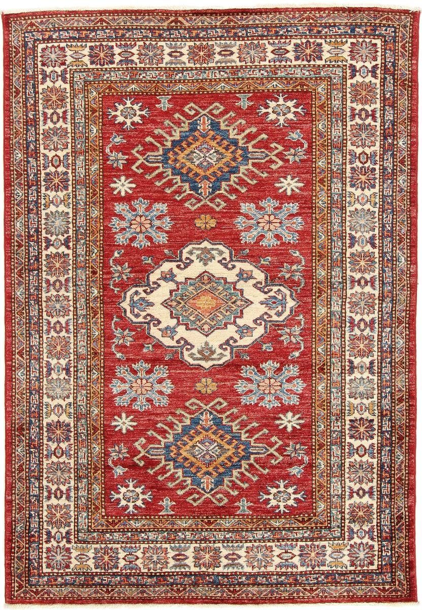 Orientteppich, mm Kazak Orientteppich Handgeknüpfter Nain 5 Trading, 123x177 rechteckig, Höhe: Super