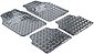 WALSER Universal-Fußmatten »Metallic Riffelblech look« (4 Stück), Kombi/PKW, Bild 1