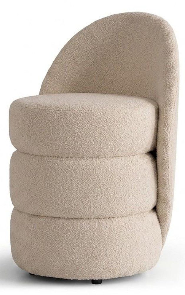 Xlmoebel Sitzhocker Hocker modern beige komfortabel bequem weich Schlafzimmer (1 St., 1-tlg)
