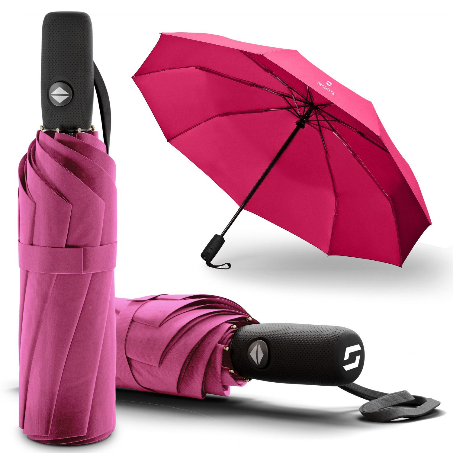 Styngard Taschenregenschirm Oslo, Sturmfest bis 140 km/h