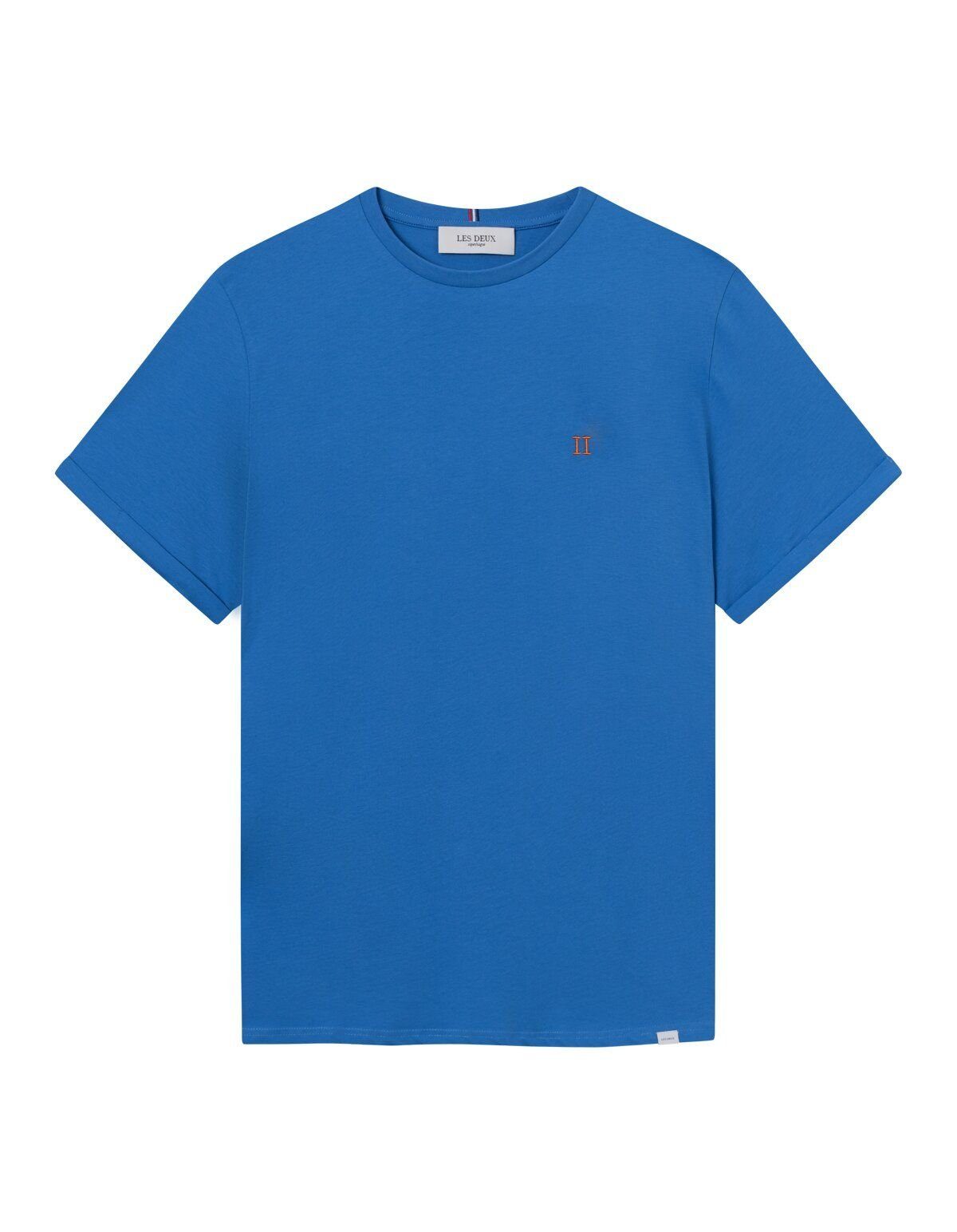 Les Deux T-Shirt atmungsaktiv 471730-Palace reine Blue/o Bauumwolle