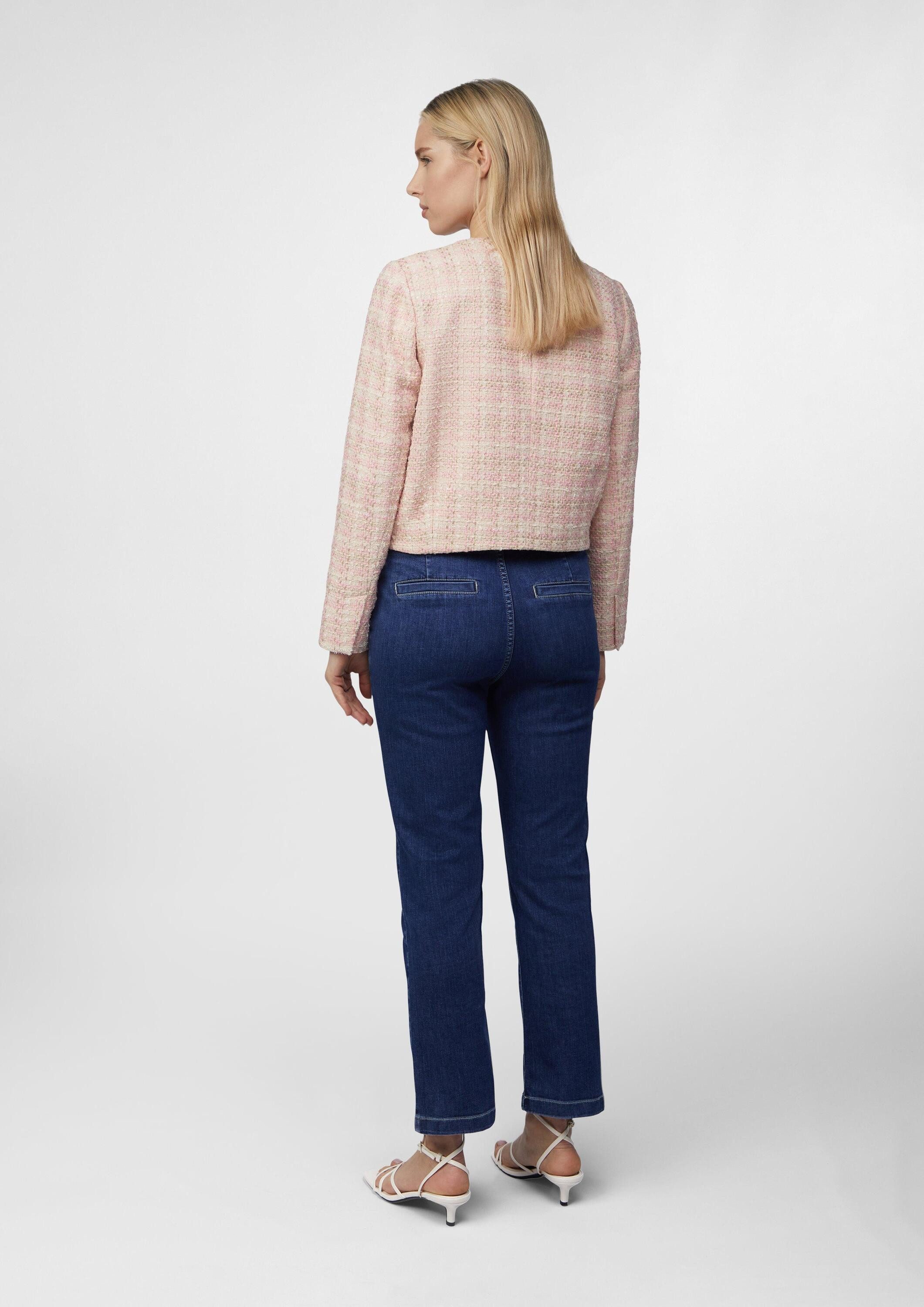 comma Jackenblazer Indoor-Jacke Tweed-Jacke im Boxy Fit