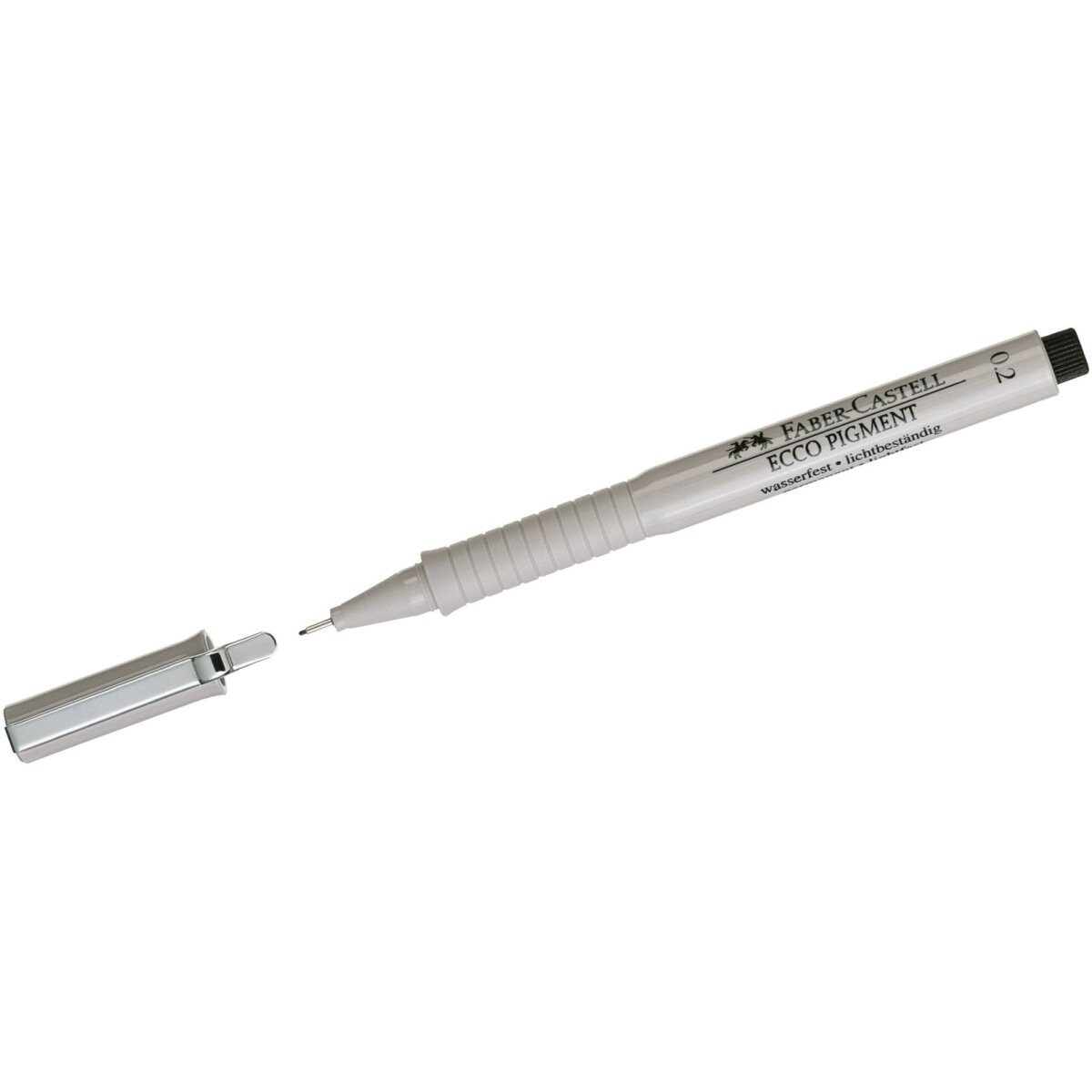 Faber-Castell Fineliner Tintenfeinschreiber Ecco-Pigment 0,2 schwarz