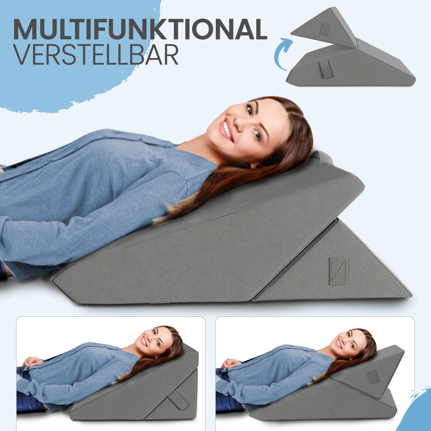 ELONEO Keilkissen für Bett & Sofa, günstig online kaufen