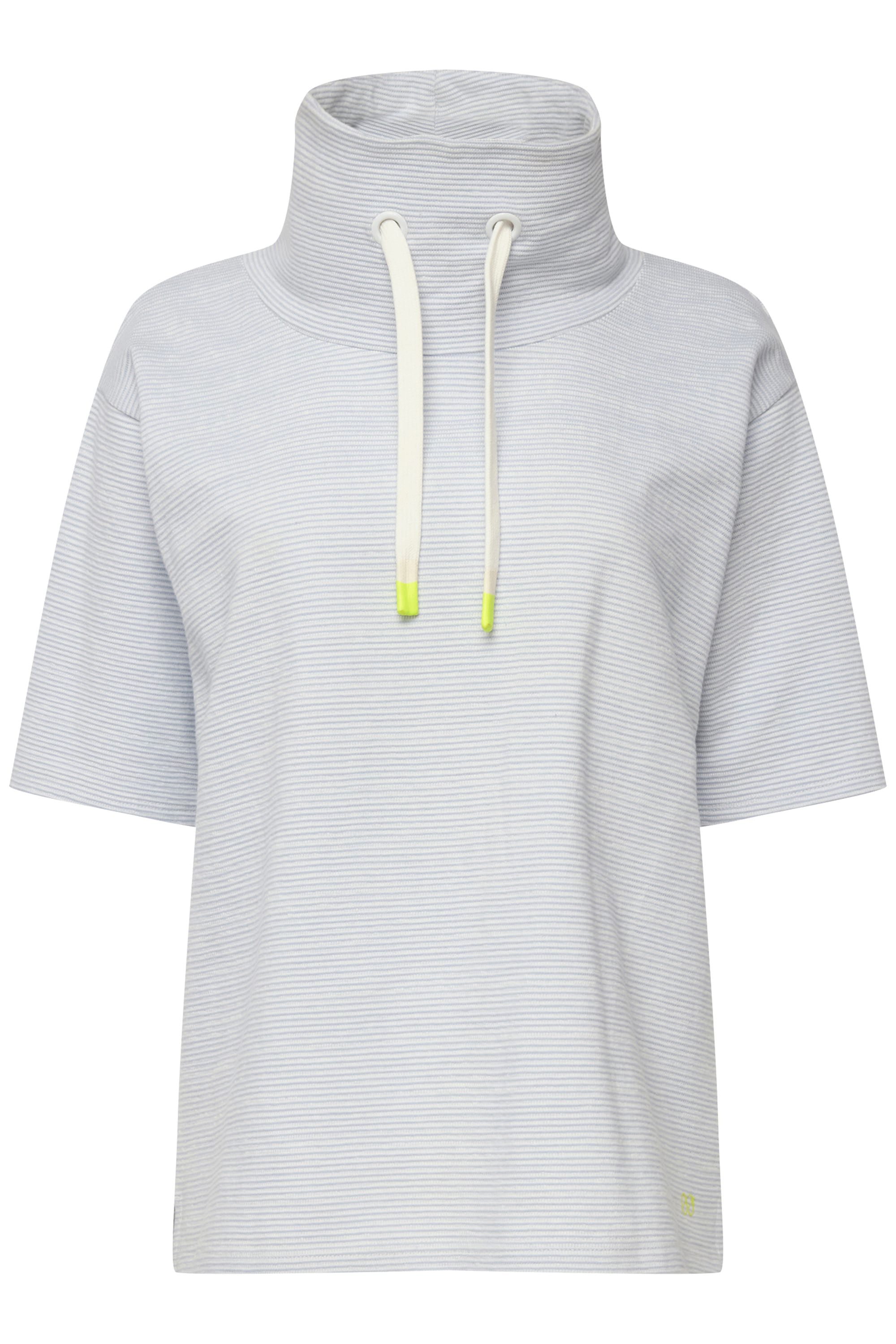 Laurasøn Sweatshirt Sweatshirt oversized Ringel Stehkragen OEKO-TEX günstig online kaufen