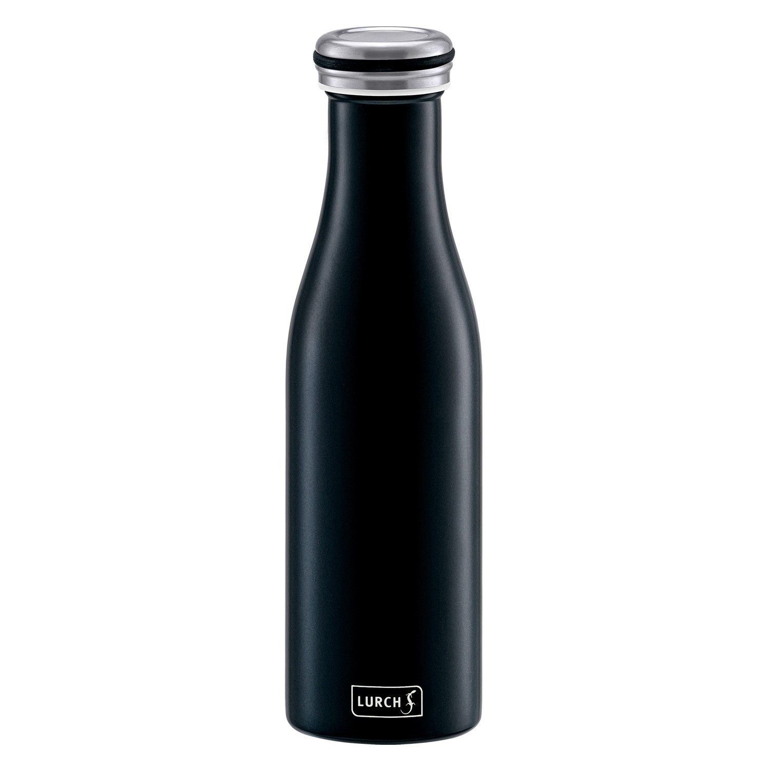 Lurch Isolierflasche Isolierflasche Trinkflasche 0,5 Liter Schwarz Matt