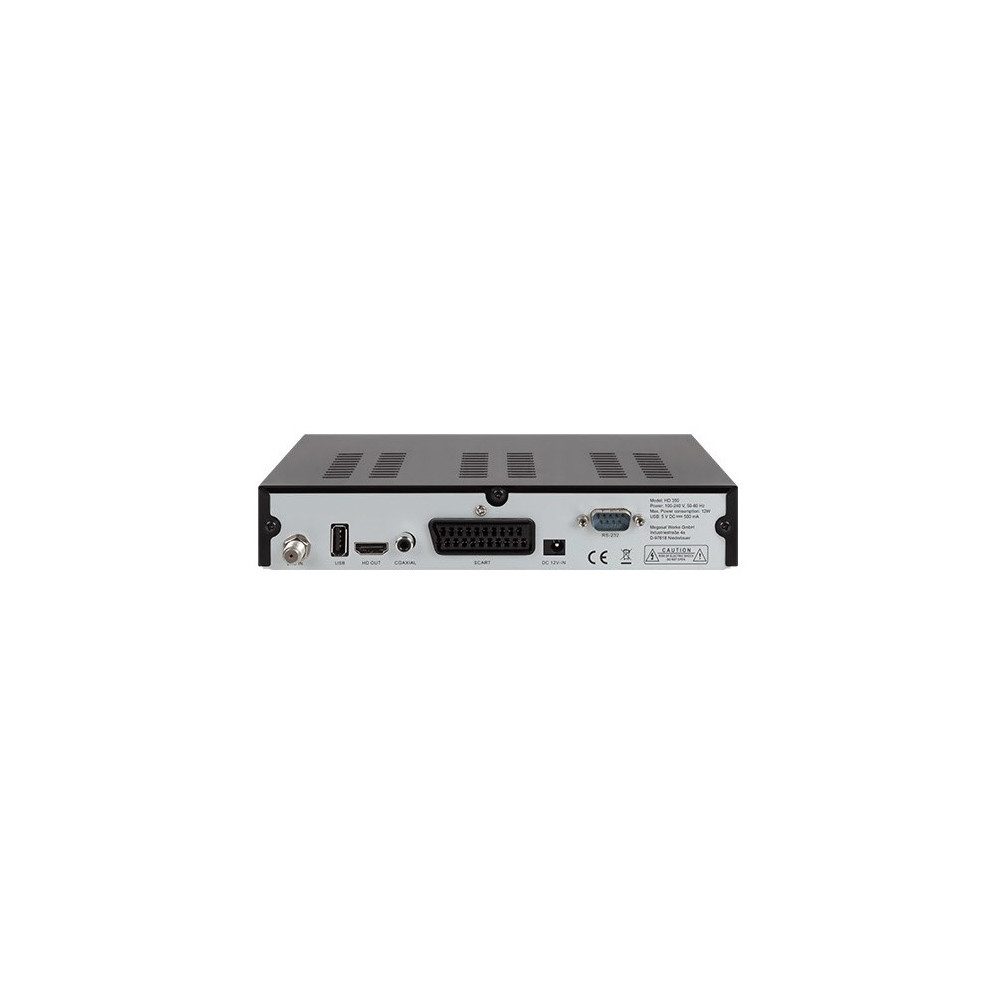 Megasat Megasat HD 350 HDTV Sat-Receiver schwarz - Sat-Receiver SAT-Receiver (DVB-S Sat-Receiver, USB-Anschlüsse für Medienwiedergabe)