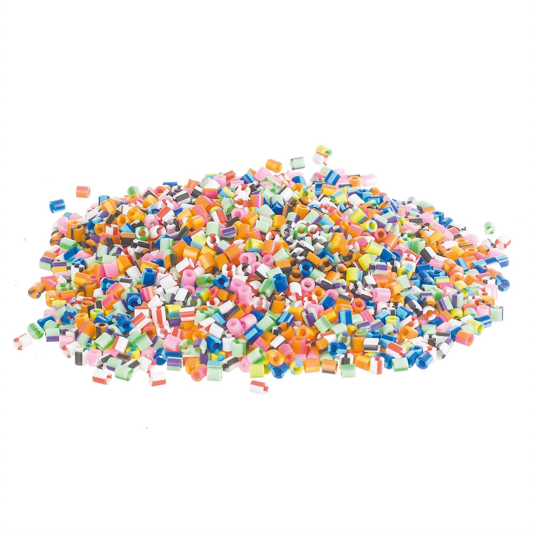 NABBI Bügelperlen Nabbi® Bügelperlen Ø 5mm, 6.000 Stk., Streifen Mix