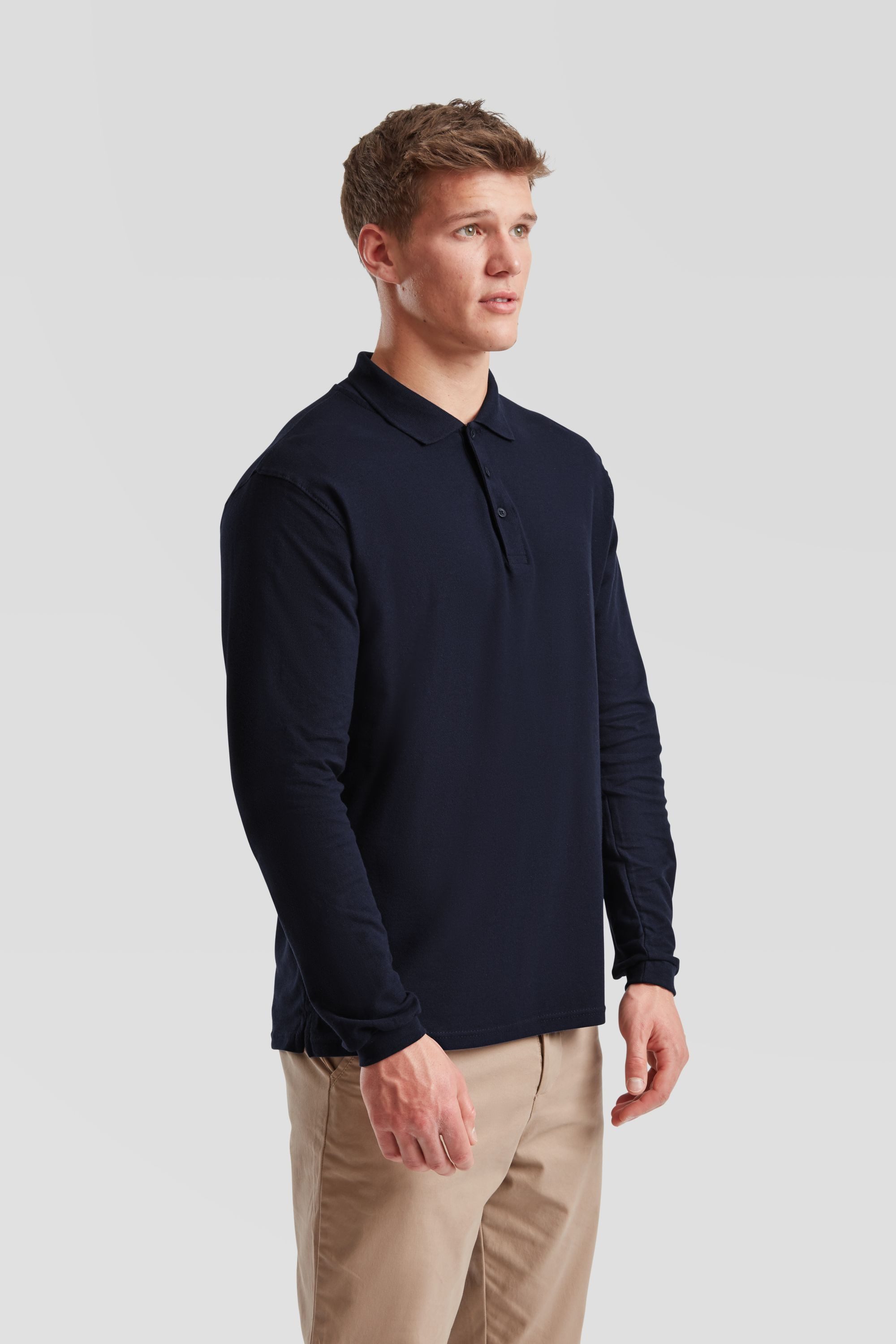 Fruit of the Loom Poloshirt Fruit of the Loom Premium Long Sleeve Polo – Bild 4 von 5