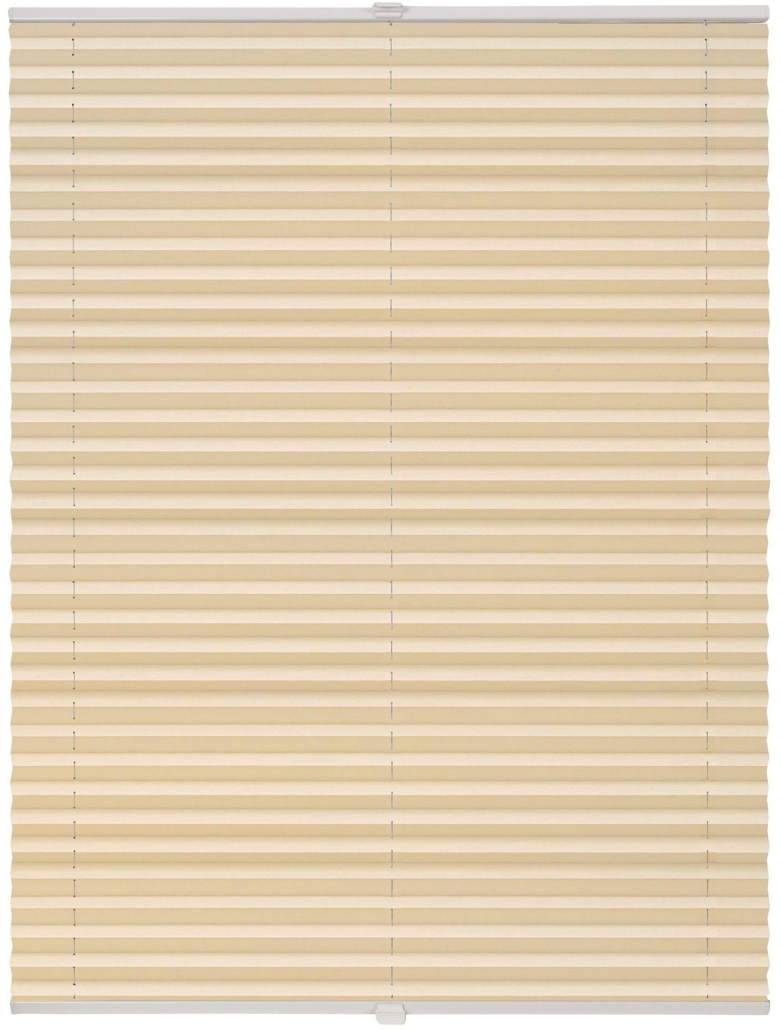 ondeco Plissee Basic, Lichtschutz, ohne Bohren, verspannt, Klemmträger mit Feststellschraube