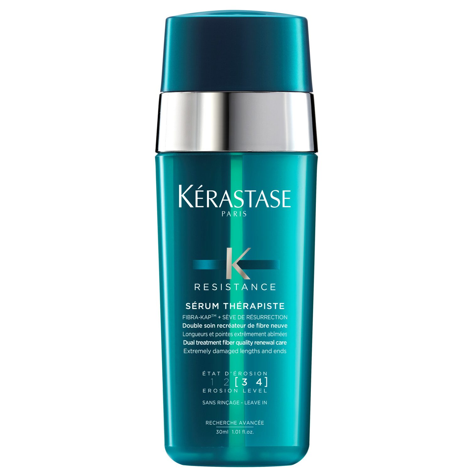 Kérastase Leave-in Pflege Resistance Sérum Thérapiste (30ml), Anti-Haarbruch Formel, Hitzeschutz bis 230 °C Doppel-Textur (Serum + Creme)