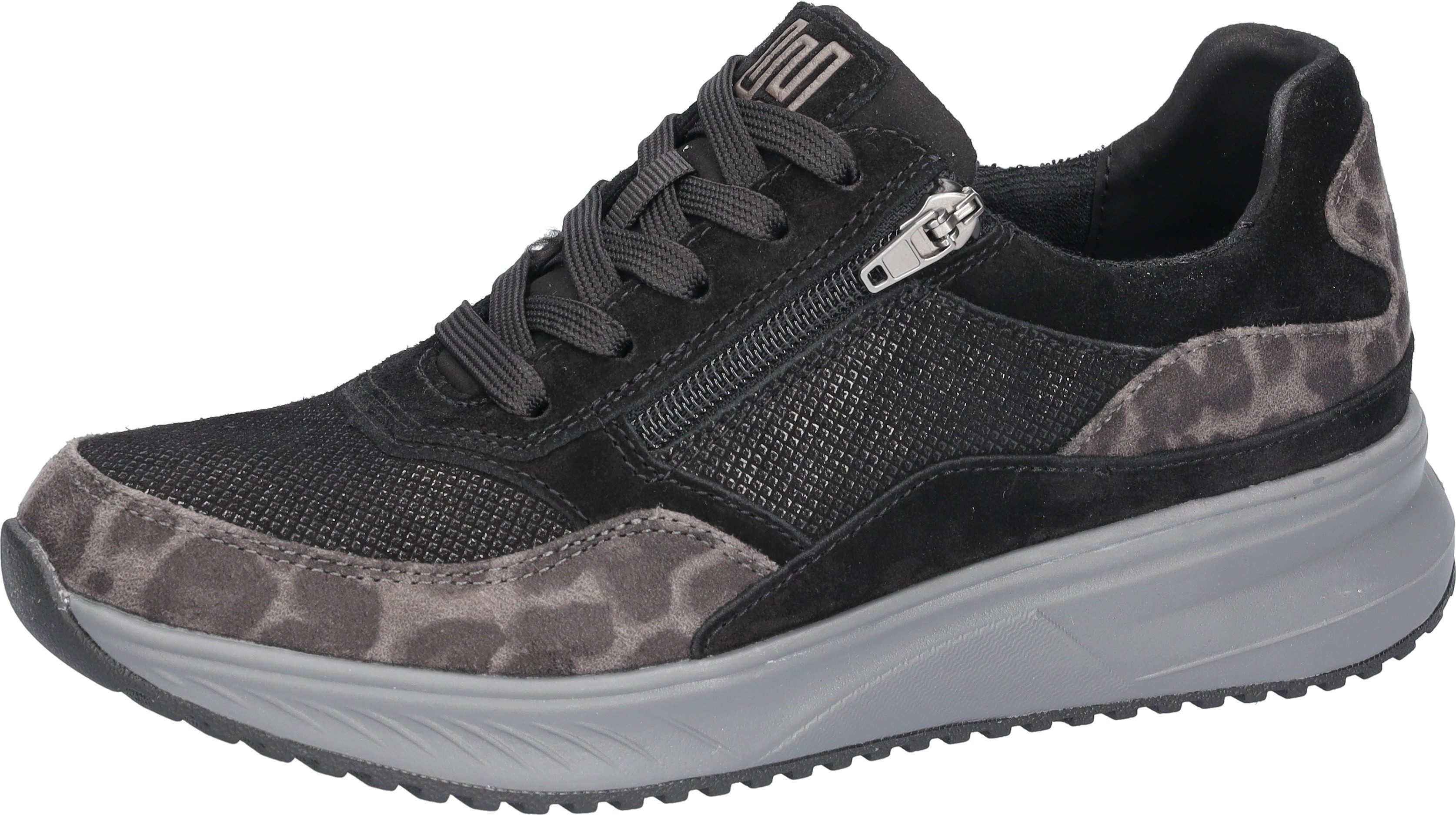 Waldläufer H-Macie Schnürschuh Sneaker mit Schnürung und Reißverschluss, H-Weite