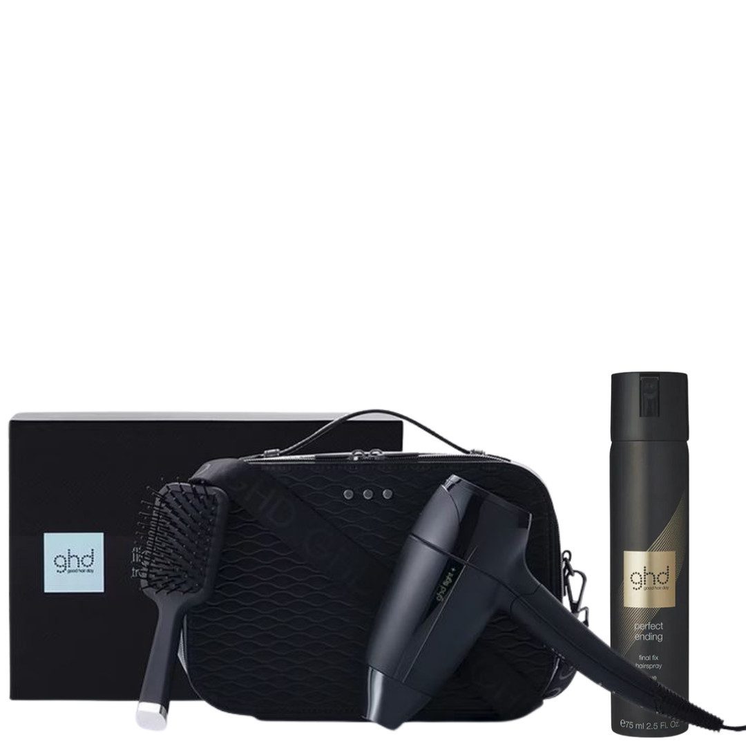 GHD Reisehaartrockner Flight+ Travel Hair Dryer Gift Set + gratis Spray