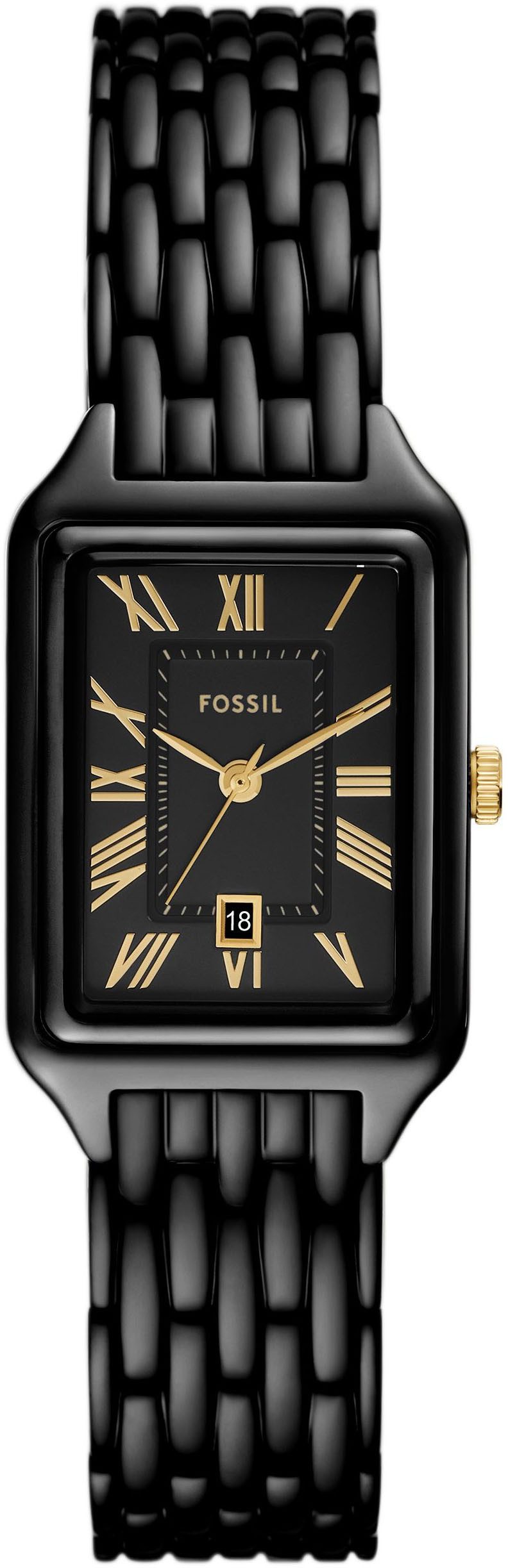 Fossil Quarzuhr RAQUEL ES5385, Armbanduhr, Damenuhr, Edelstahlarmband, analog, Tag