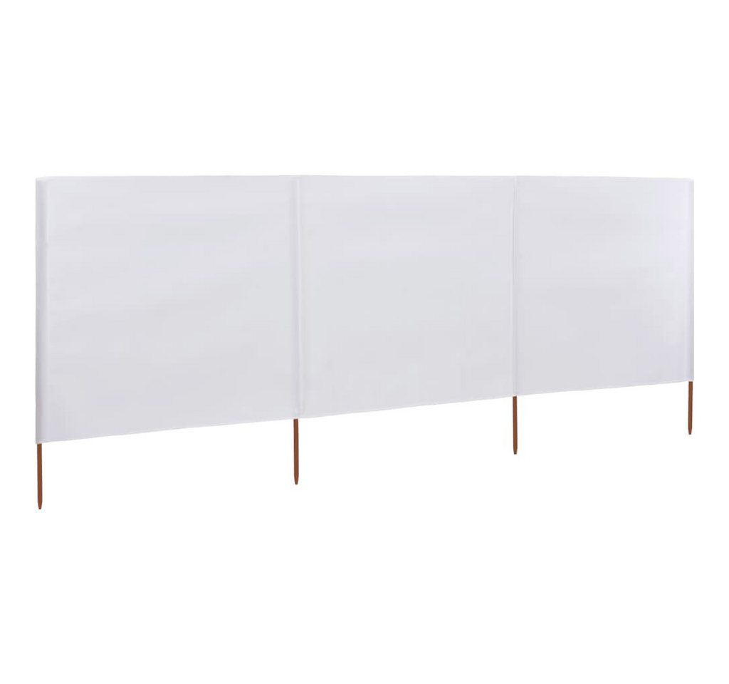 Thumbnail - vidaXL Sonnensegel, 3-teiliges Windschutzgewebe 400 x 120 cm Weiß