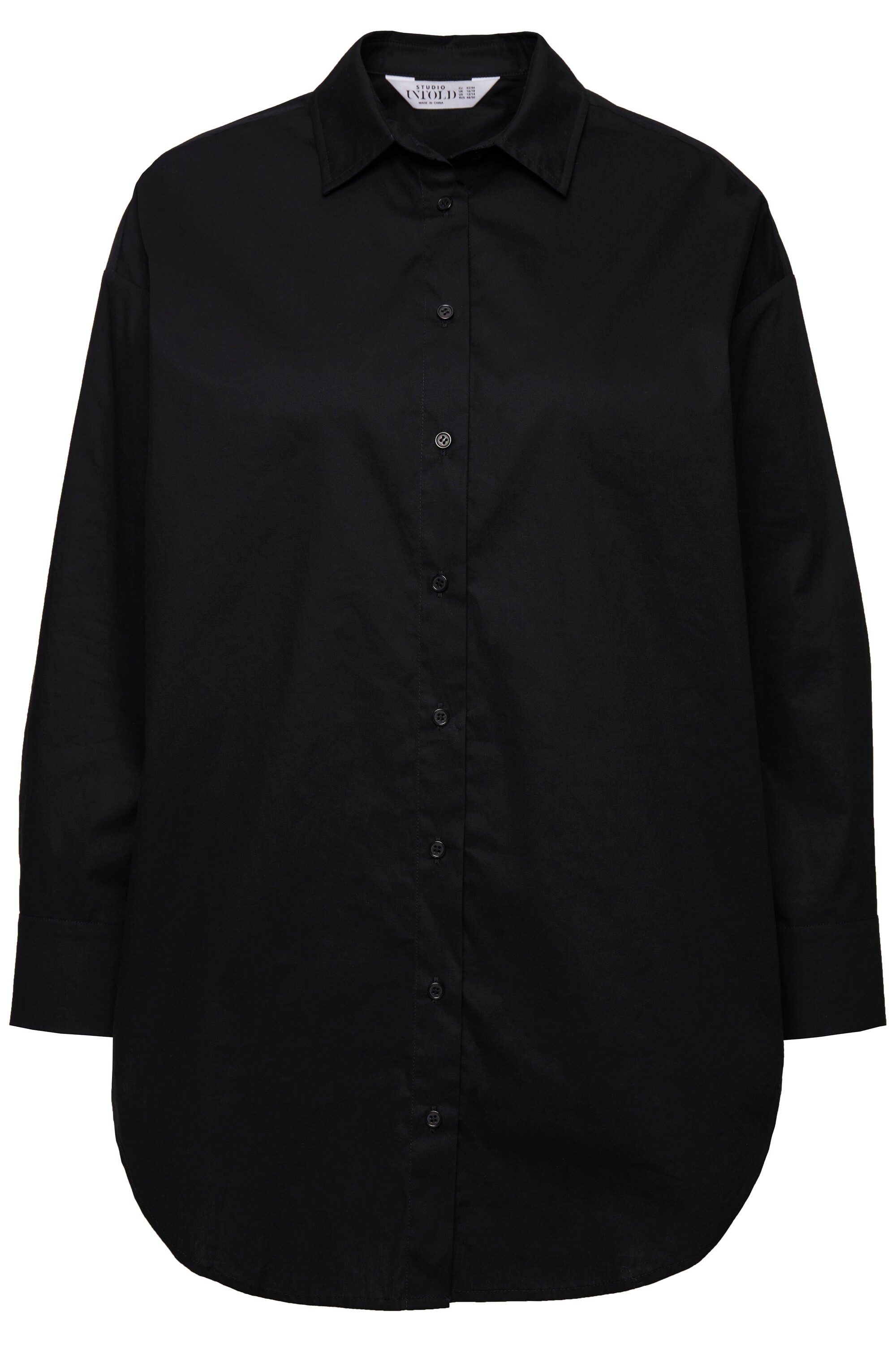 Studio Untold Hemdbluse Bluse oversized Rücken-Knopfleiste günstig online kaufen
