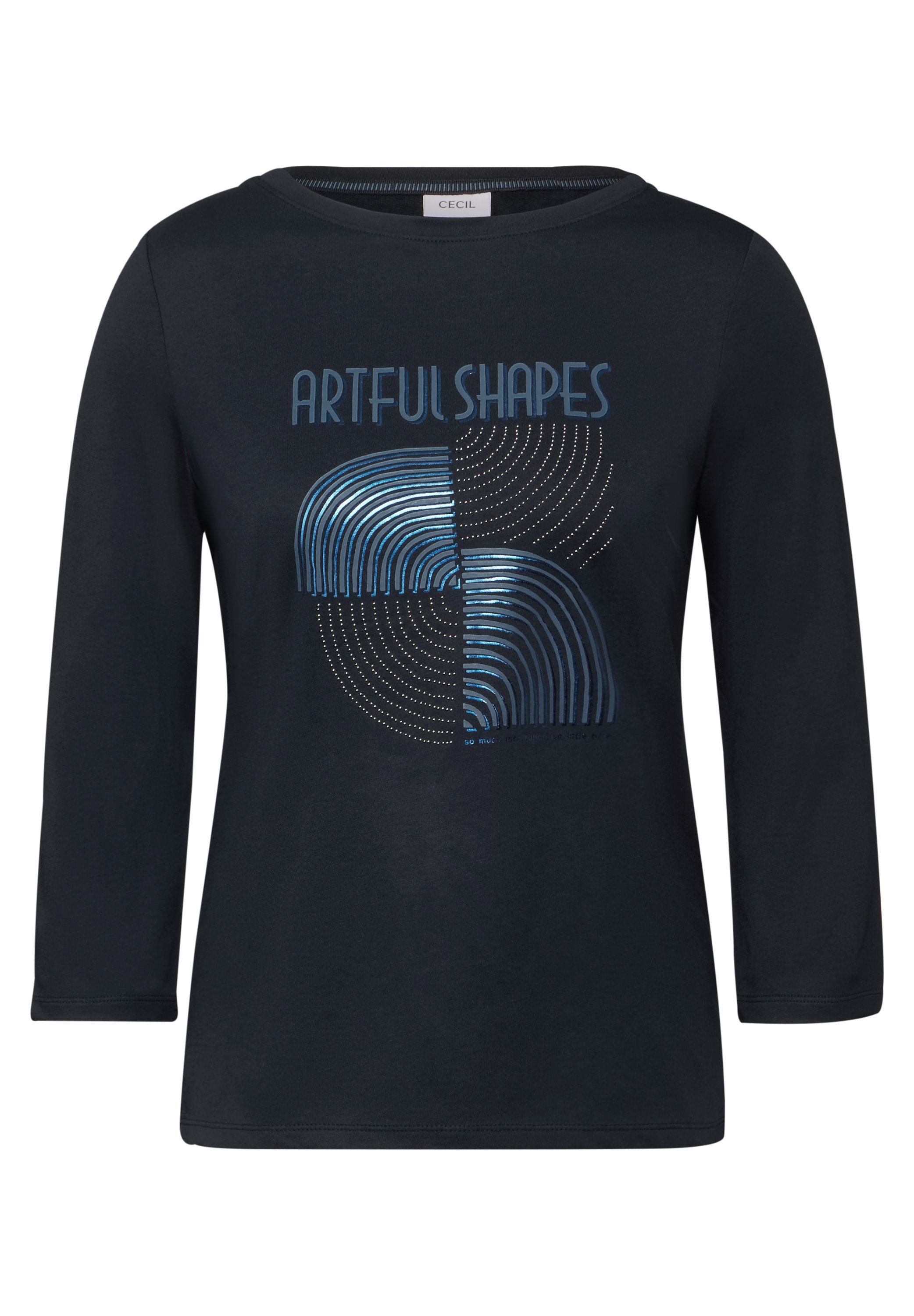 CECIL Langarmshirt mit Schimmer-Print günstig online kaufen