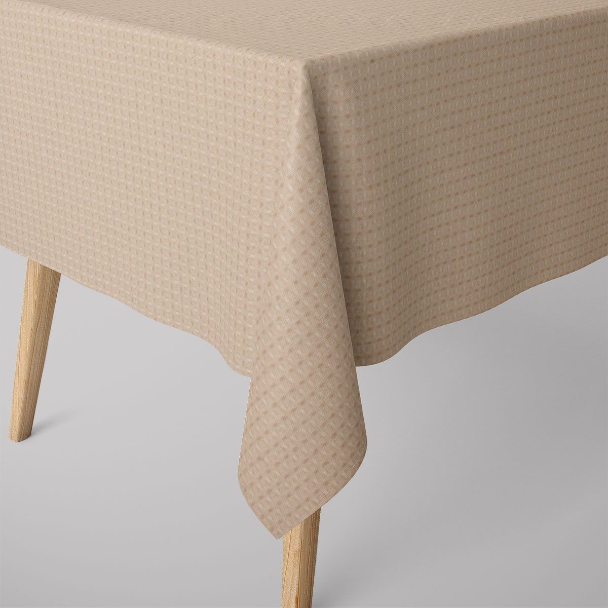 SCHÖNER LEBEN. Tischdecke SCHÖNER LEBEN. Tischdecke Baumwollstoff Reliefstruktur natur