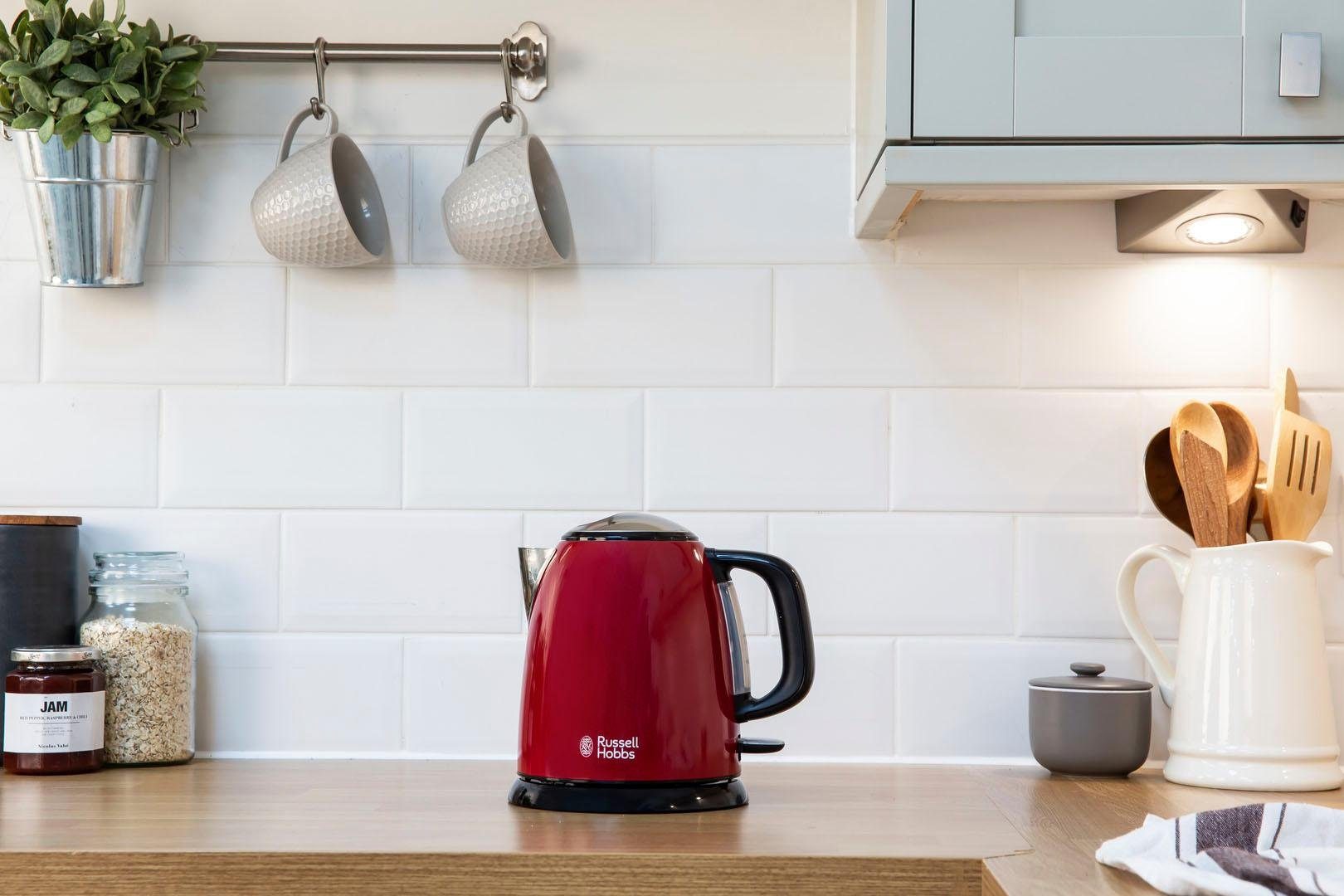 RUSSELL HOBBS Wasserkocher Colours Plus rot 24992-70, 1 l, 2400 W – Bild 5 von 5