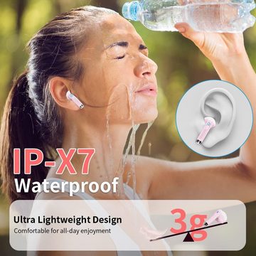 Drsaec Kabellos Bluetooth 5.3 mit 4 HD Mic, 2024 LED-Anzeige USB-C In-Ear-Kopfhörer (Kristallklarer Sound und schnelles Aufladen für ununterbrochenes Musikvergnügen.", 42Std ENC NoiseCancelling Earbuds Tiefer Bass IP7 Wasserdicht Ohrhörer)