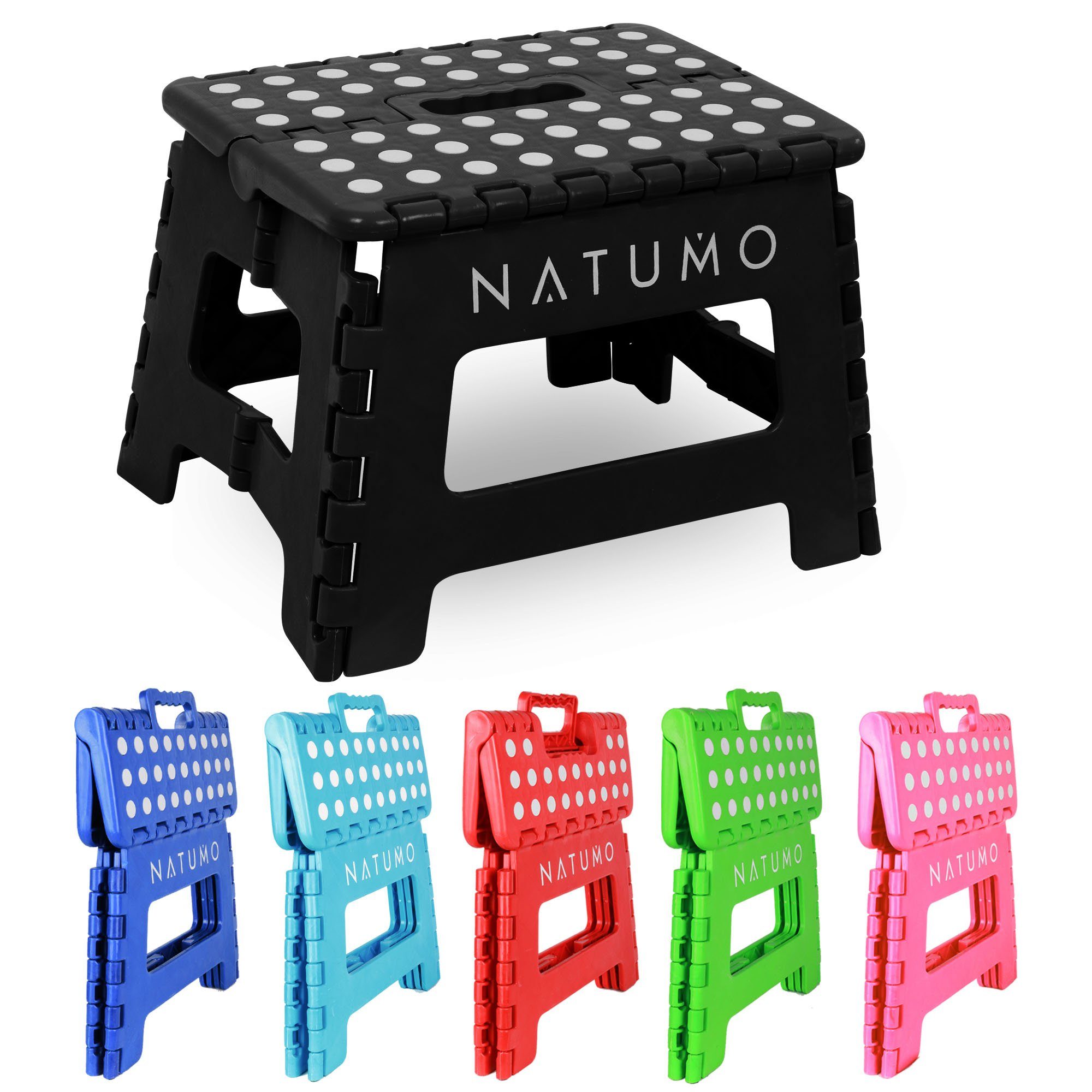 natumo Tritthocker faltbare Aufstiegshilfe für Kinder & Erwachsene - bis 150kg (1 St)