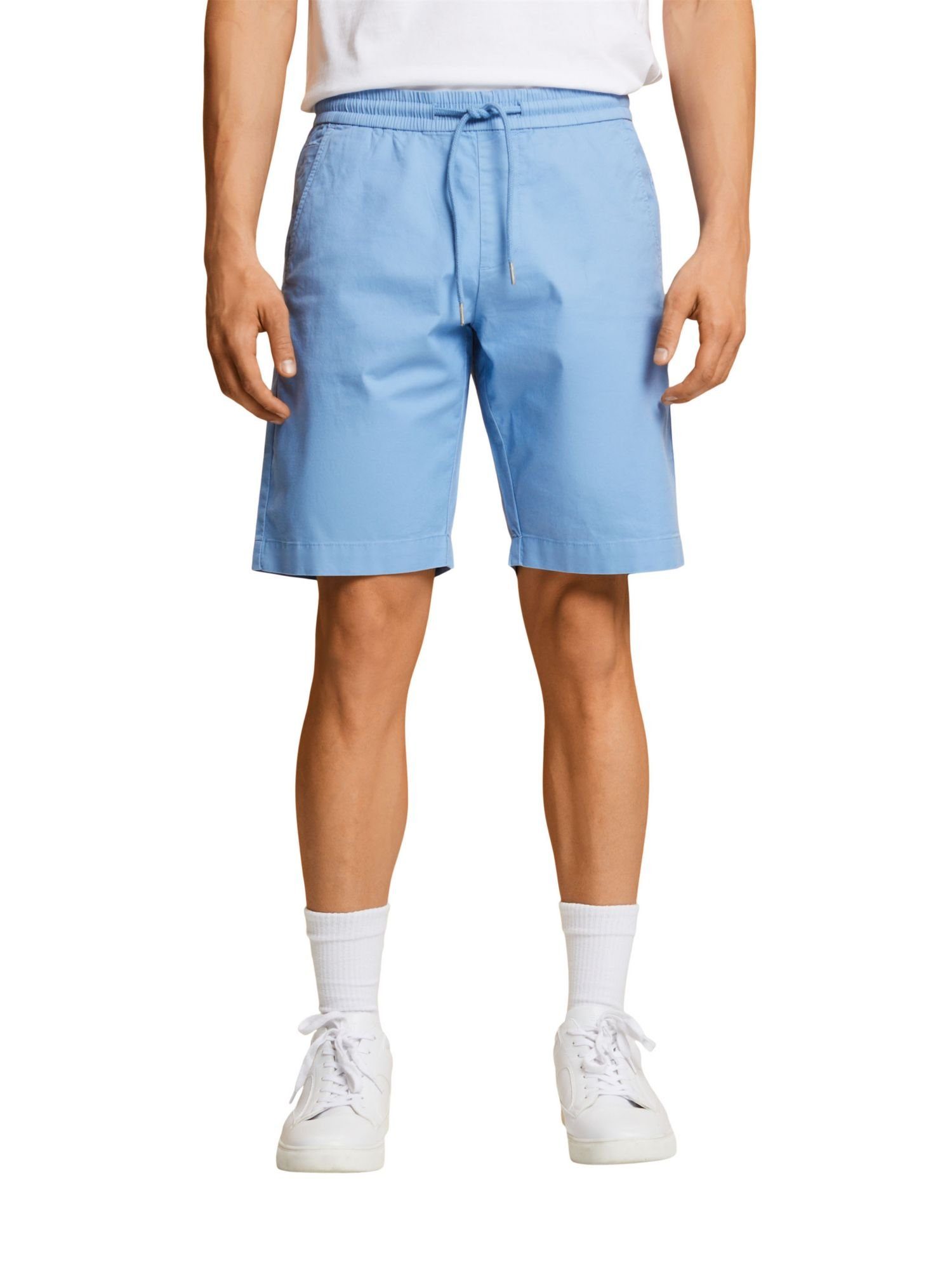 Baumwolltwill BLUE edc Shorts LIGHT Esprit Shorts by (1-tlg) aus