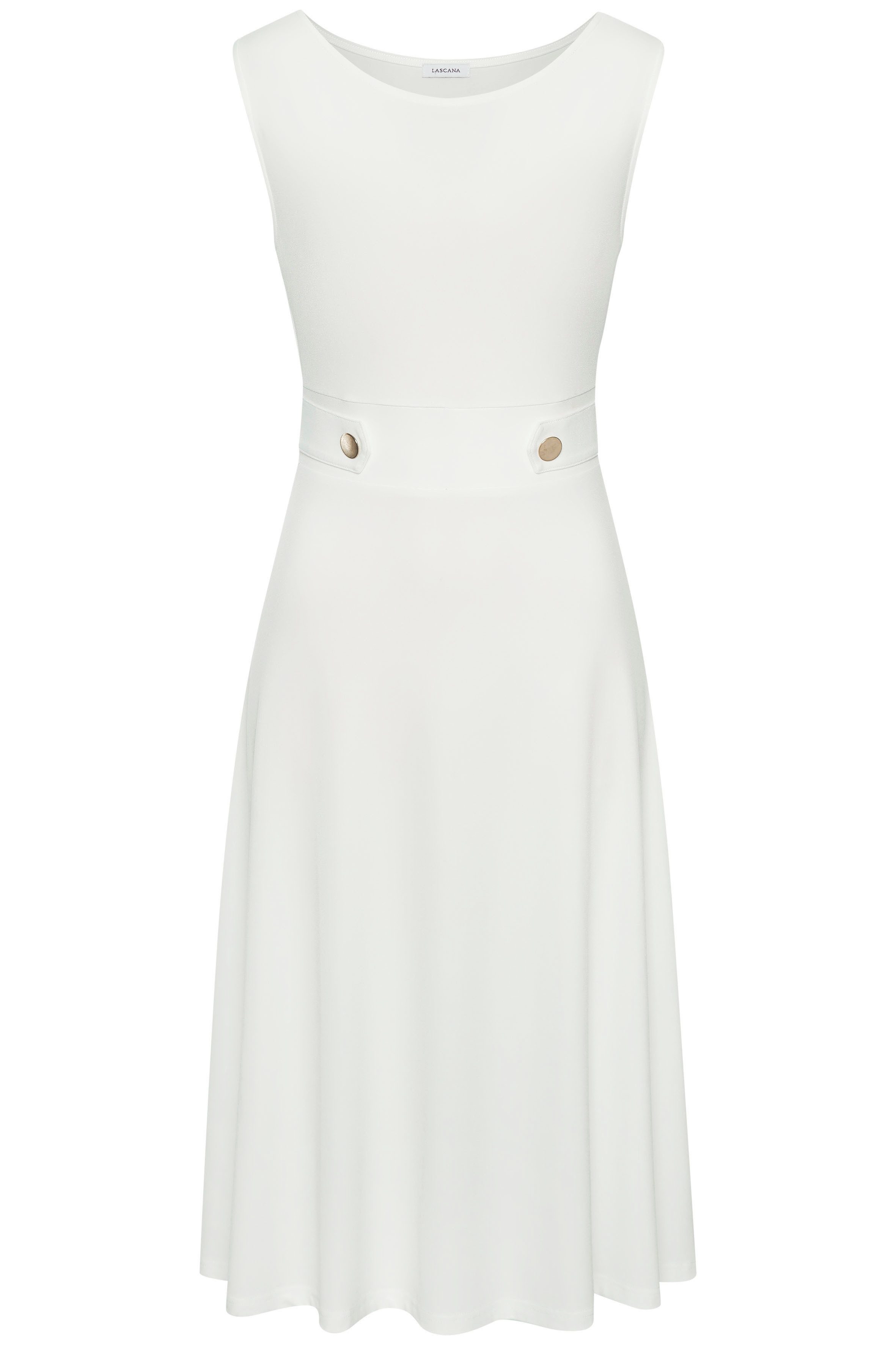 LASCANA Midikleid mit dekorativen Riegeln und günstig online kaufen