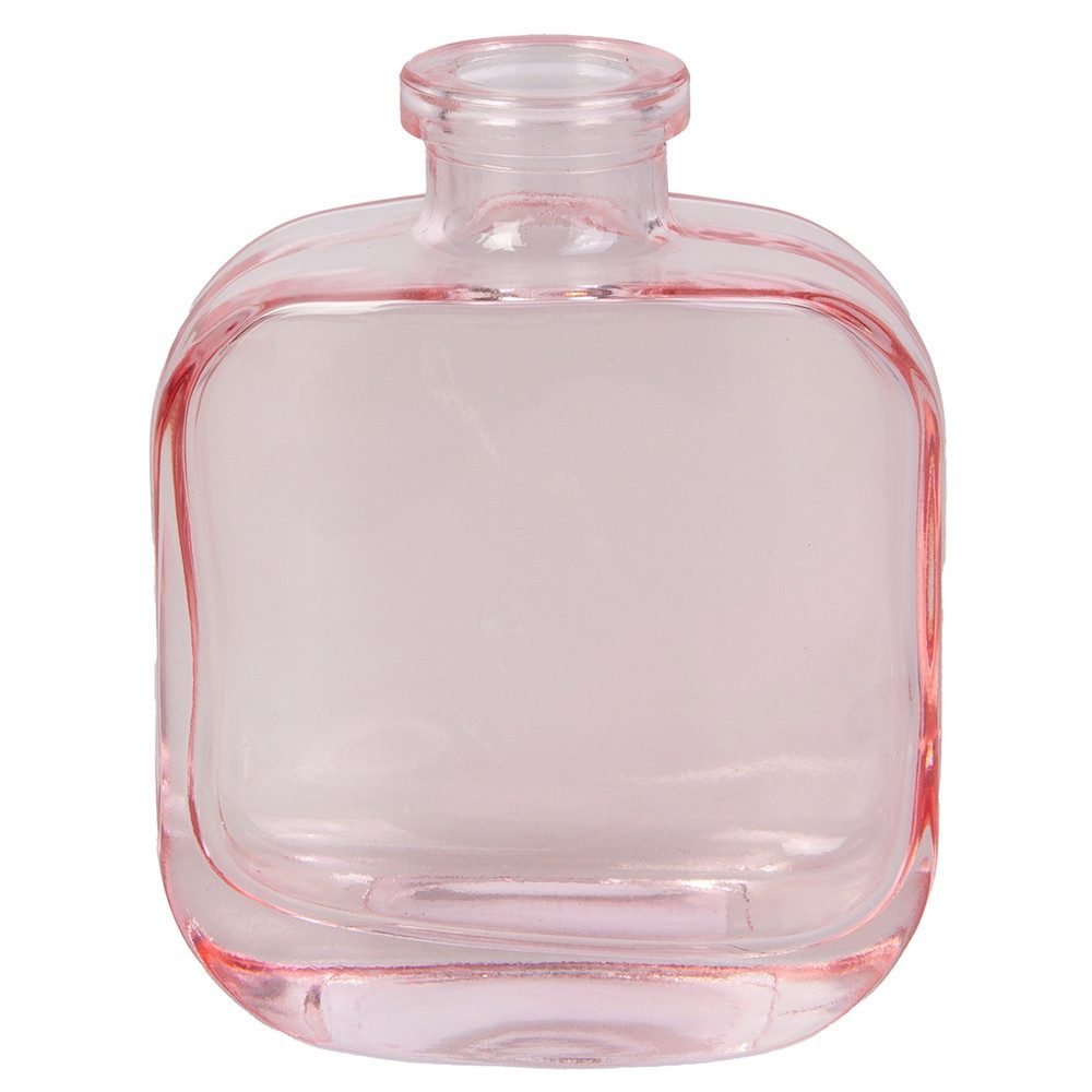 MICA Dekovase Vase flach rosa - ca. 8,5 x 4,4 x 10,6 cm