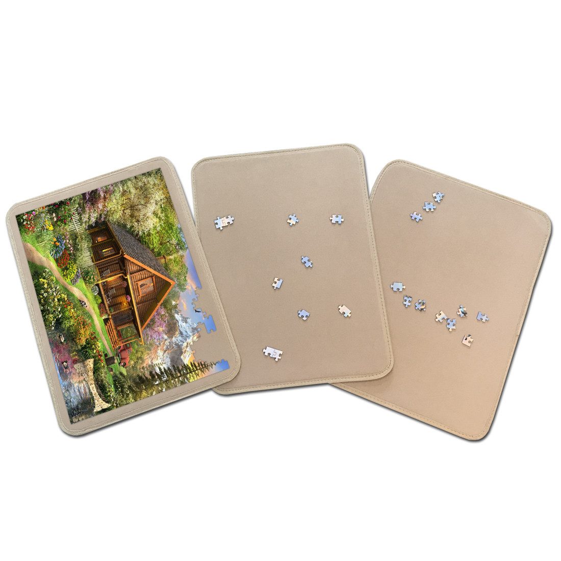Jig & Puz Puzzle 3 Tabletts für Puzzle - 3 x 500 Teile, Puzzleteile günstig online kaufen
