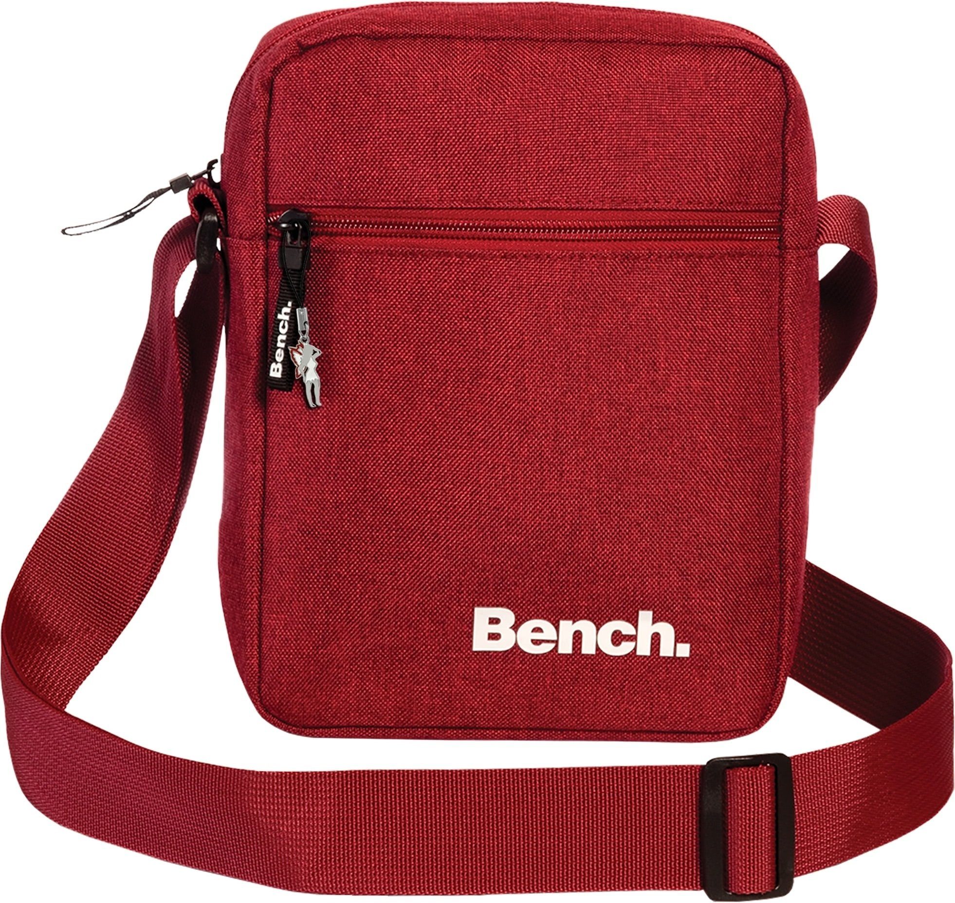 Bench. Umhängetasche Bench stylisches Cross Body Bag (Umhängetasche), Damen, Jugend Polyester Umhängetasche, rot ca. 17cm