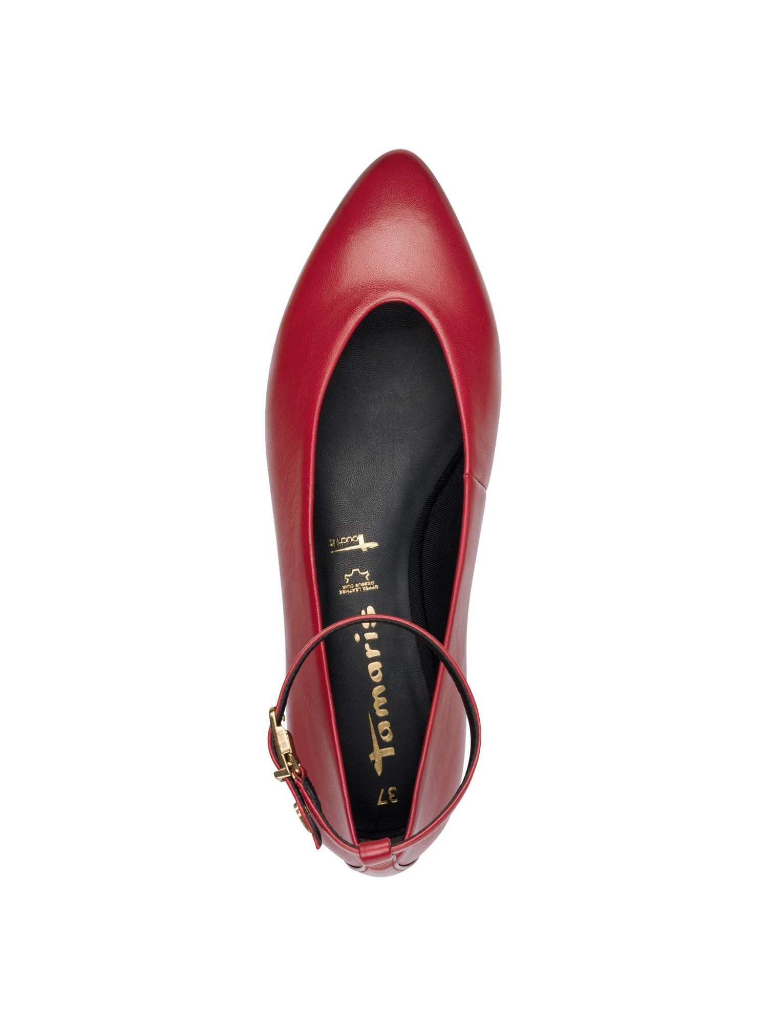 Tamaris TOUCH-IT aus Leder kein Absatz 1-22161-45 Riemchenballerina TOUCH-IT