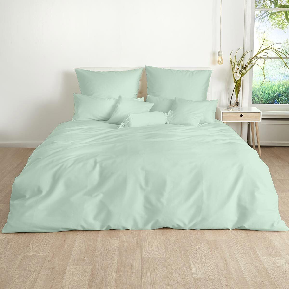 TRAUMSCHLAF Bettwäsche Uni, Mako Satin, 2 günstig online kaufen
