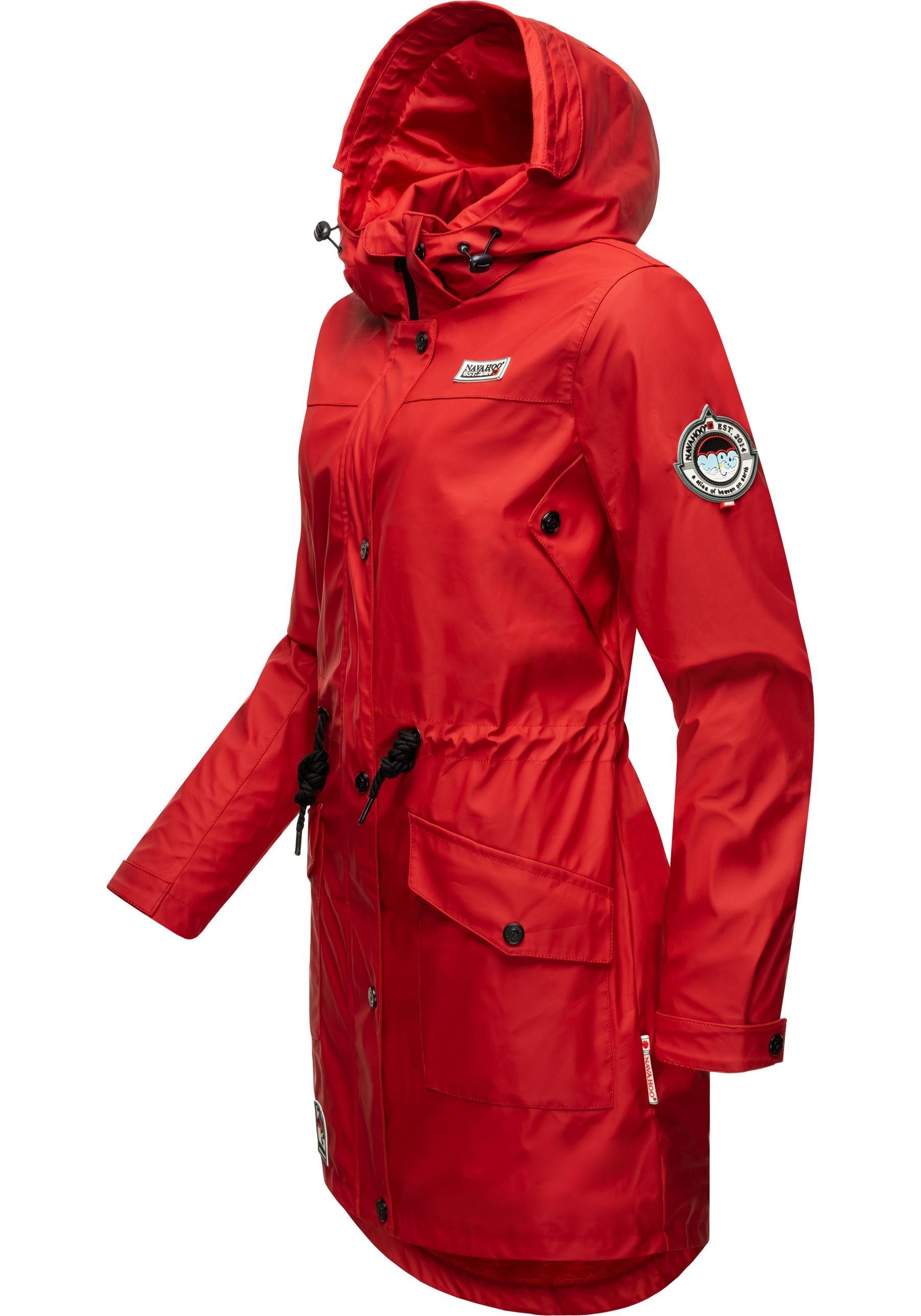 Navahoo Outdoorjacke Deike modischer Damen Outdoor Regenmantel
