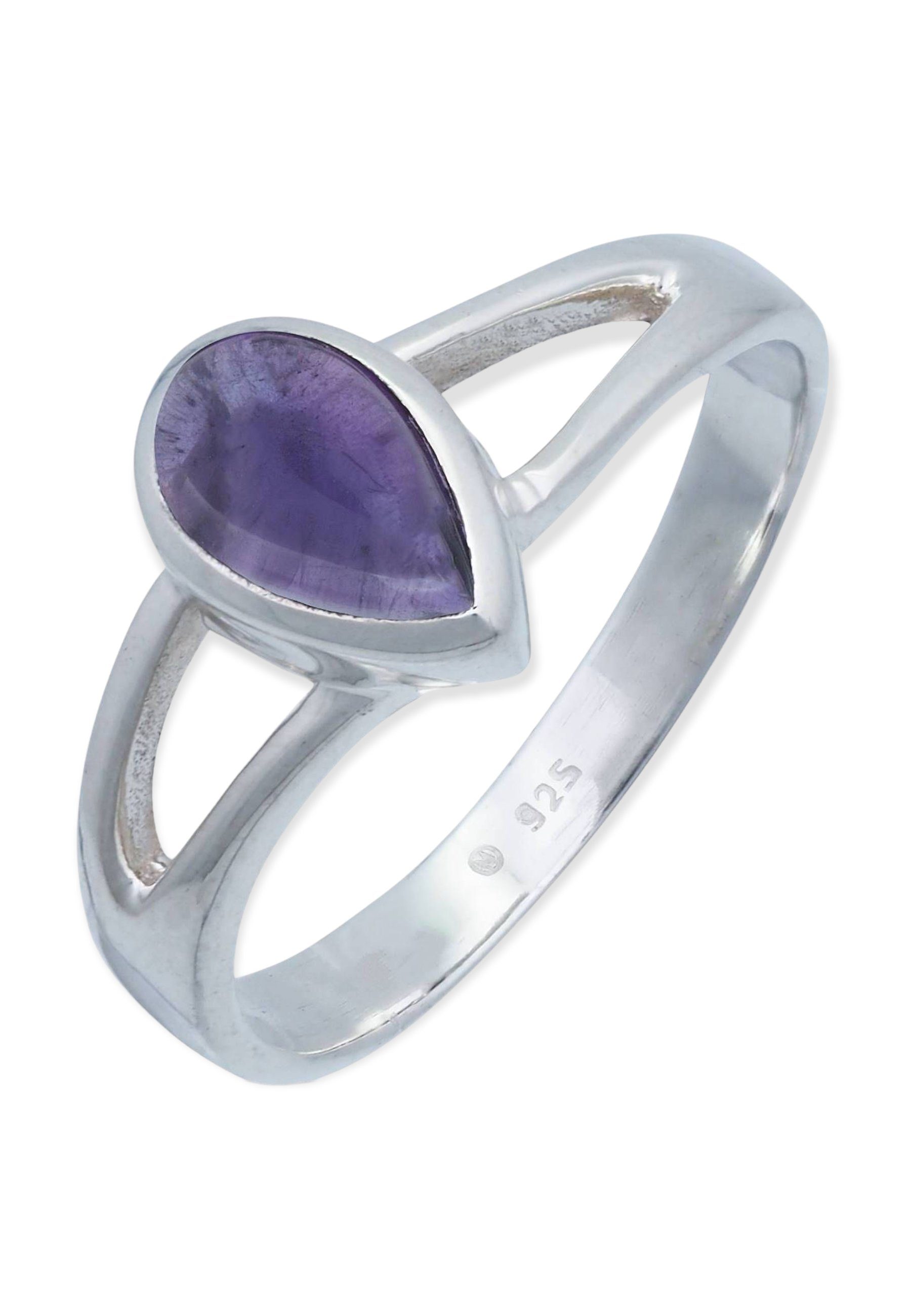 mantraroma Silberring mit 925er Amethyst Silber