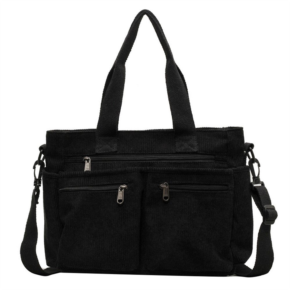 Coonoor Schultertasche Modische Damen Umhängetasche, Große Cord Hobo Tasche (1-tlg), Praktische Schultertasche, Stilvolle Handtasche für Damen