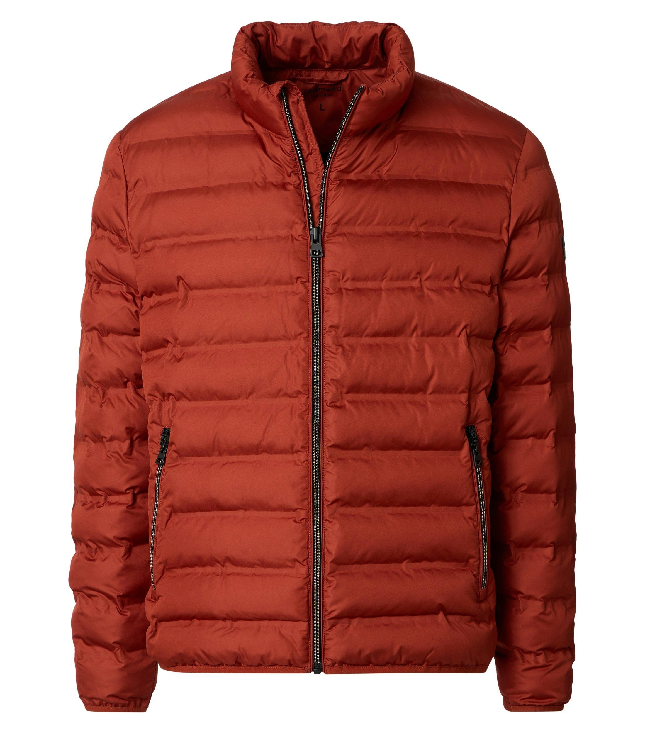 Redmond Steppjacke REDMOND Casual Herren Steppjacke Stehkragen Polyester Terra
