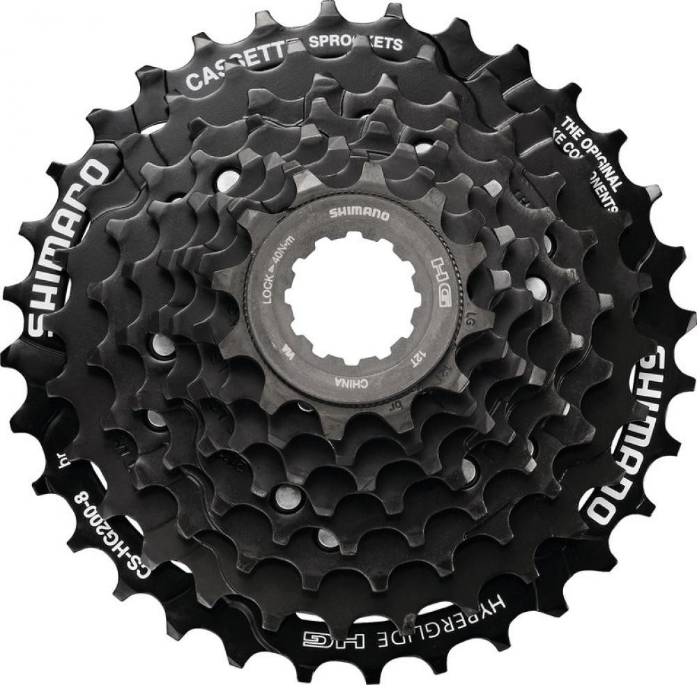 Shimano Zahnkranz SHIMANO Kassette CS-HG200 8-fach 12-32 Zähne - Zuverlässige Schaltperf