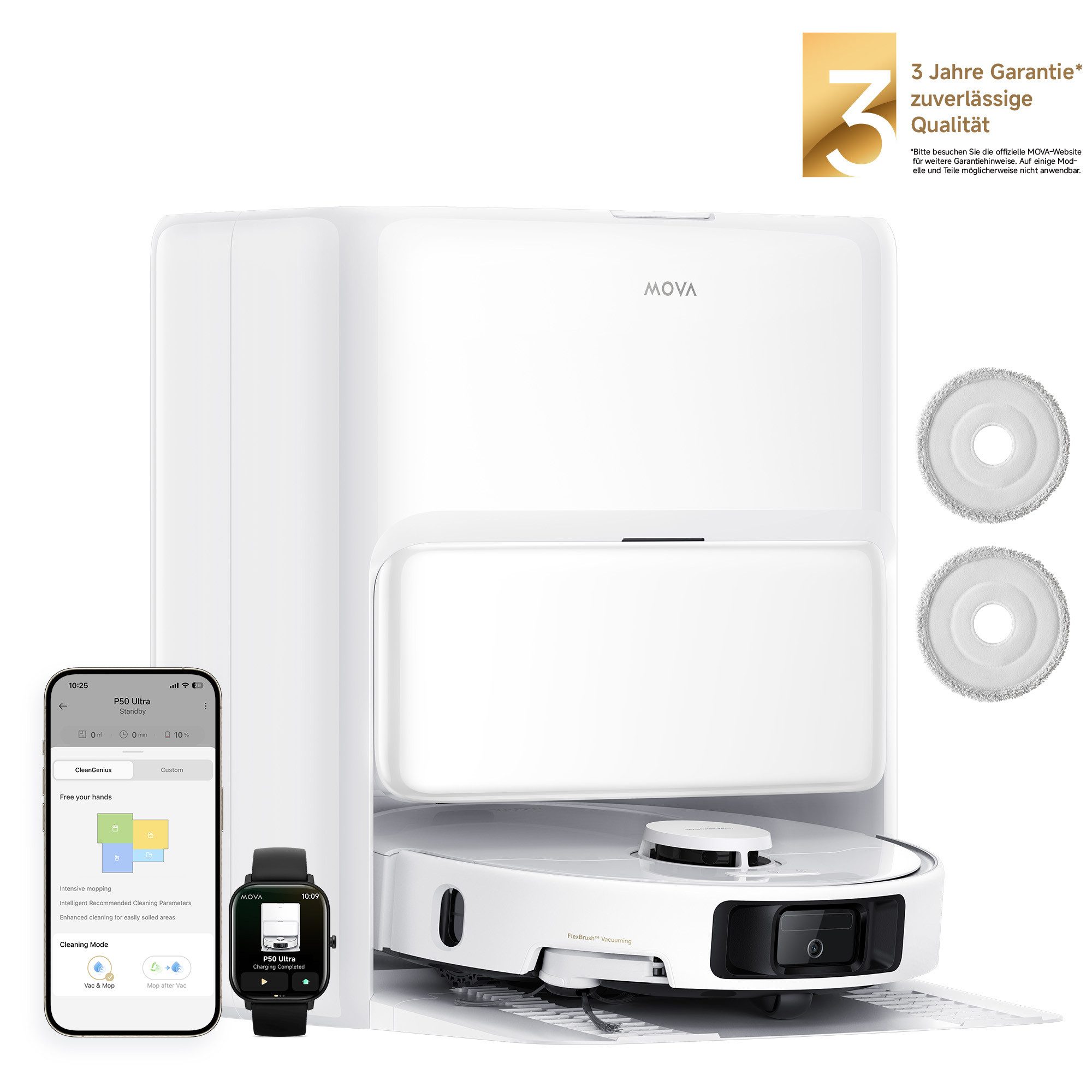 Saugroboter Mova P50 Ultra, mit Wischfunktion