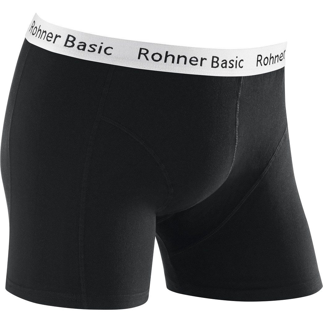 Rohner Socks Boxershorts Basic Unterwäsche schwarz/weiss Herren - 1 Stück