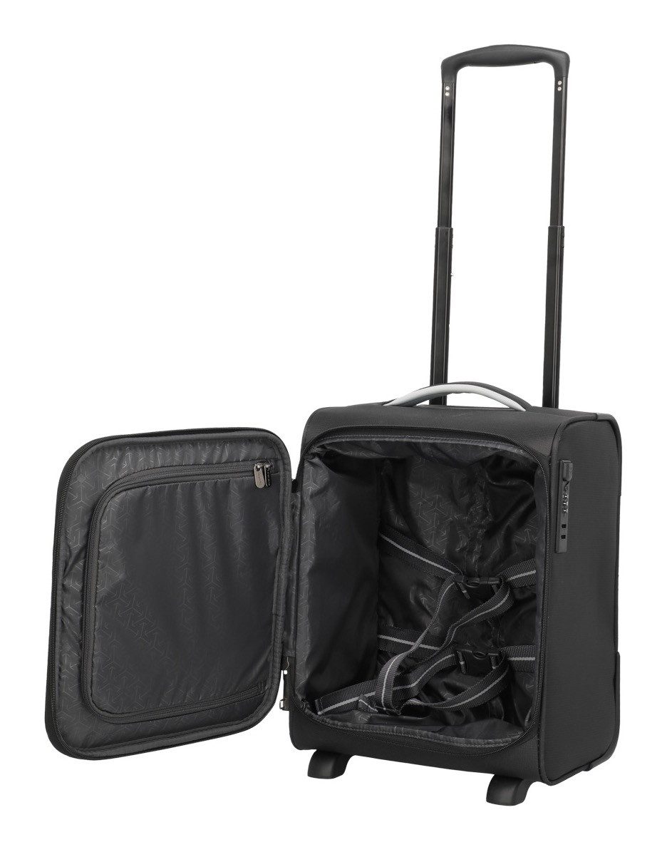 travelite Handgepäck-Trolley JETPACK Wings 2 Cabin Handgepäck Koffer, 2 Rollen, Weichgepäck, passend für Eurowings und viele gängige Airlines – Bild 3 von 5