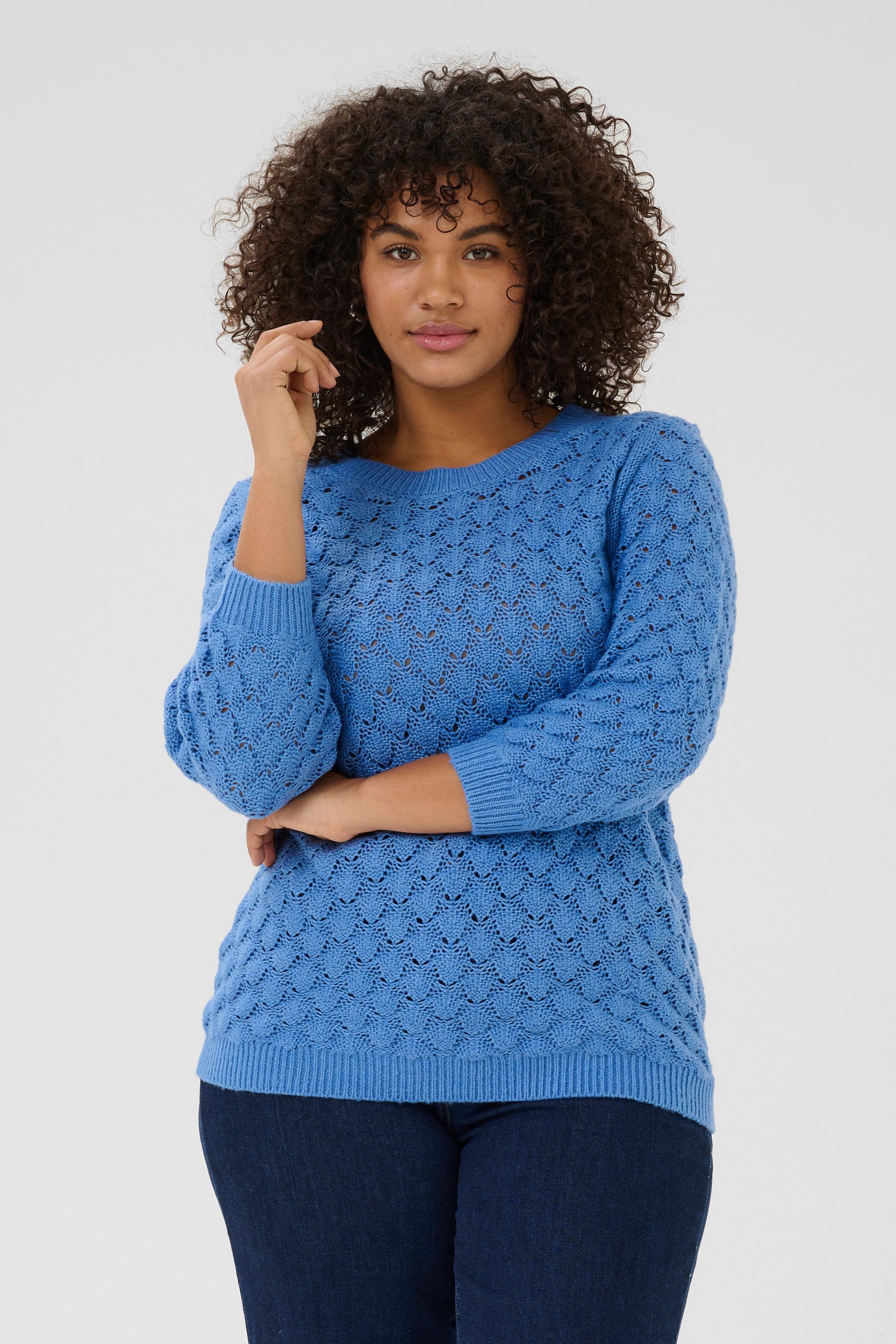 KAFFE Curve Strickpullover Strickpullover KCmani Große Größen