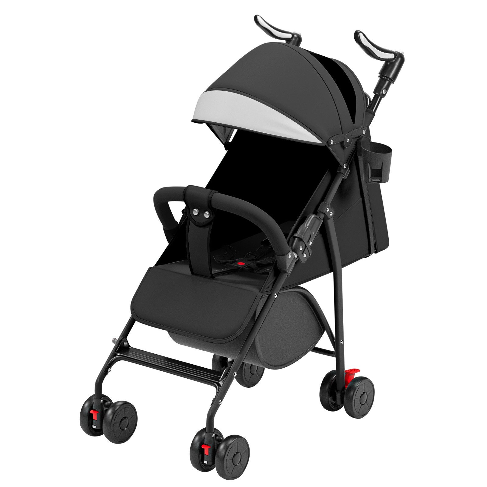 JEOBEST Kinder-Buggy Baby Kinderwagen, Klappbar Reisebuggy, Liegefunktion, Ultra Leicht - nur 5 kg, kompakter Buggy