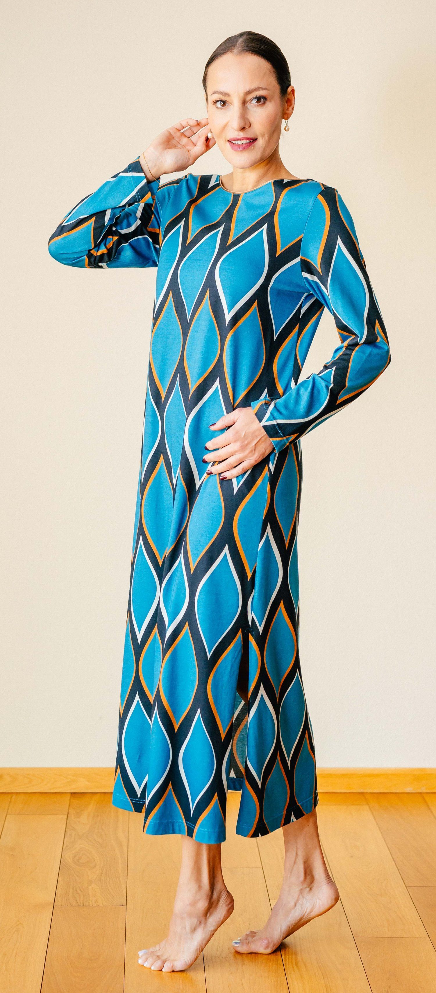 HUTSCHREUTHER Nachthemd Damen Schlafshirt lang (1-tlg) Extravagantes Design günstig online kaufen